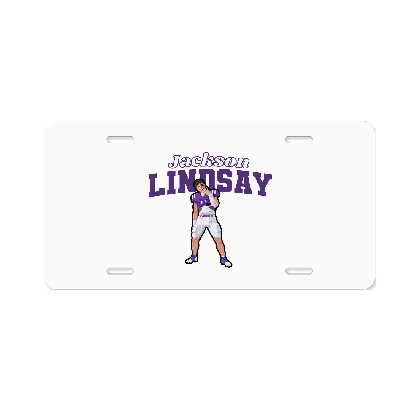 License Plate — Name Arch in Classic
