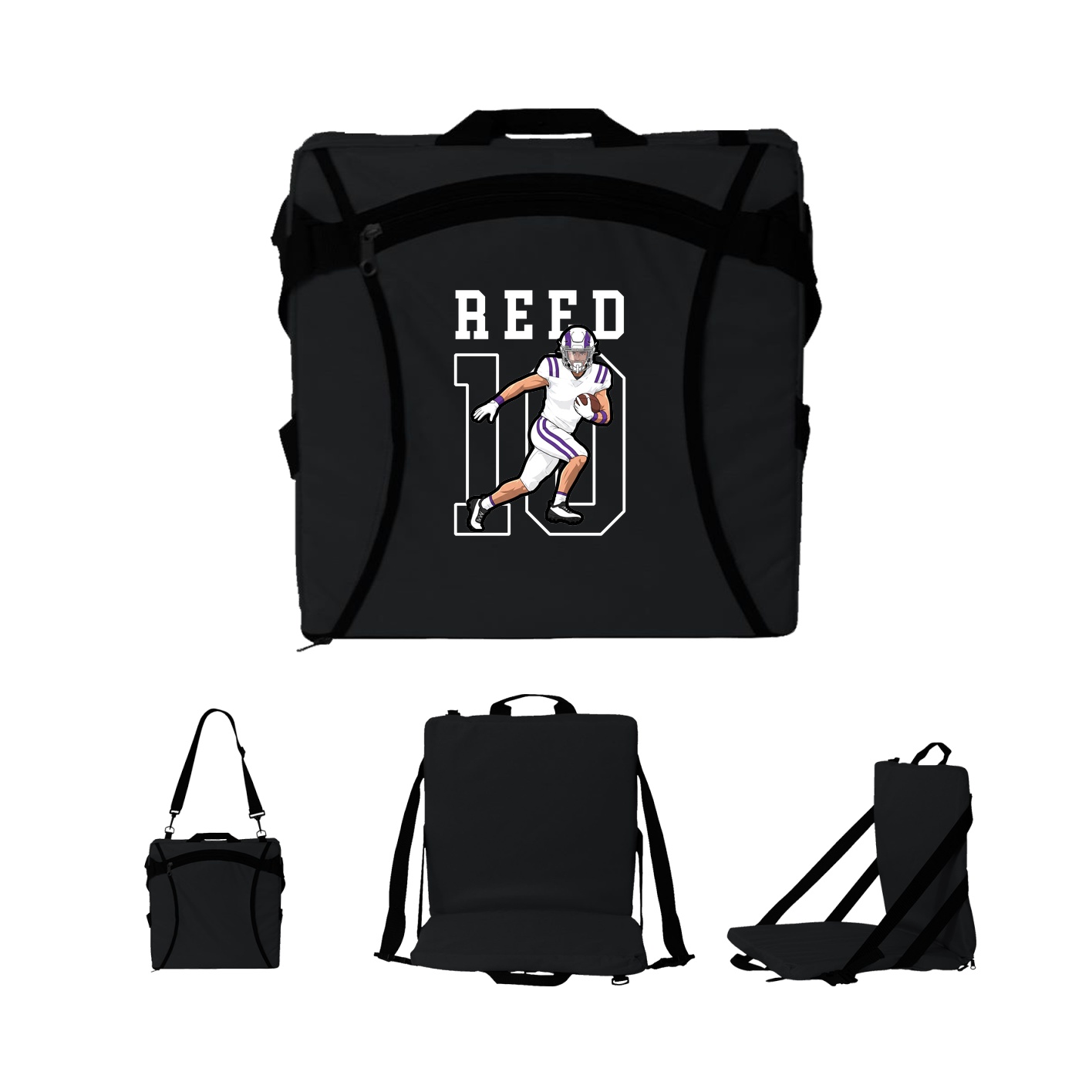 Folding Stadium Seat — Shirsey in Black