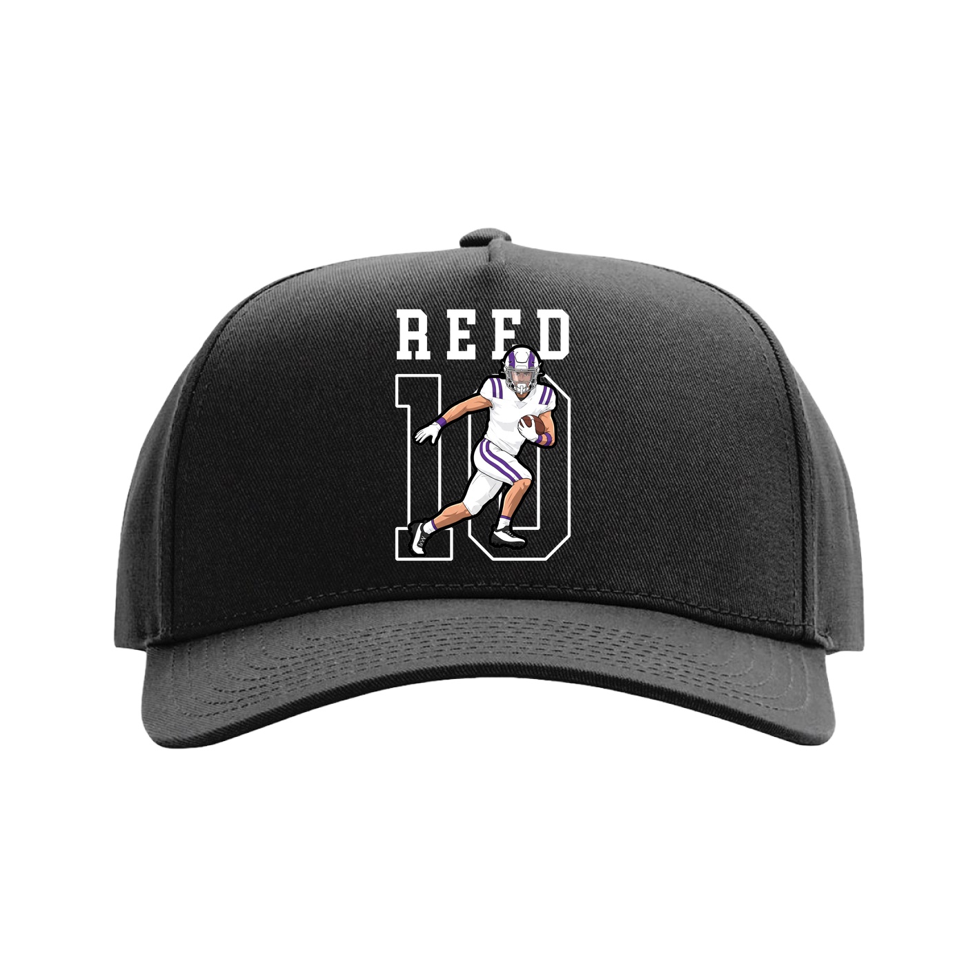 Full Fabric Five-Panel Champ Cap — Shirsey in Black