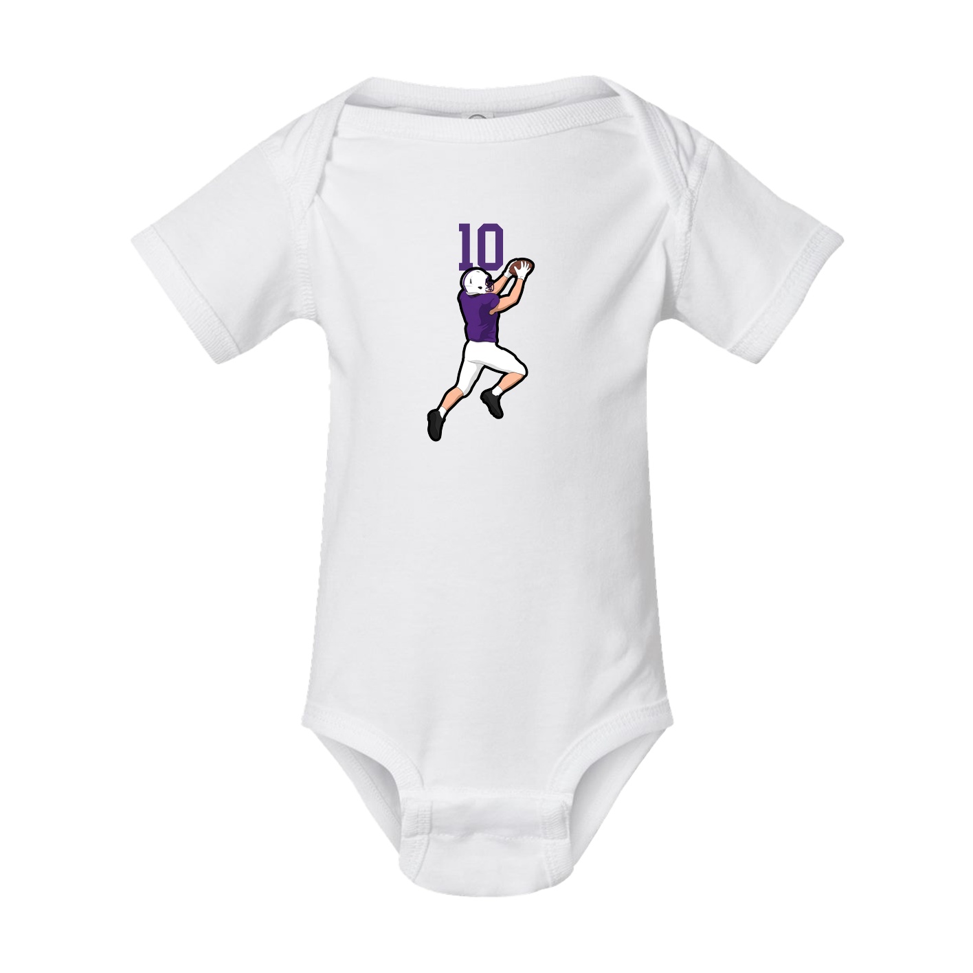 Baby Onesie — Number Top in White