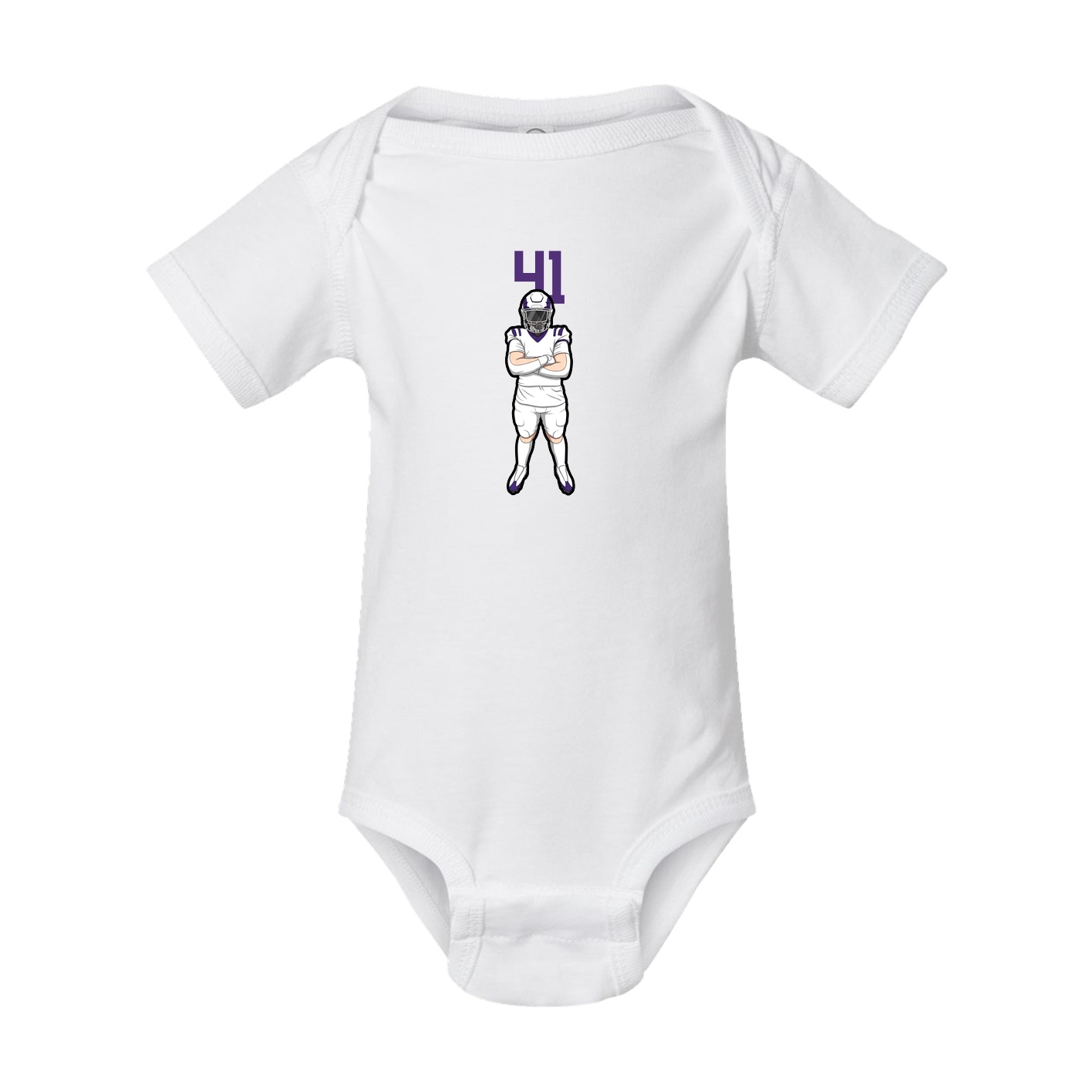 Baby Onesie — Number Top in White