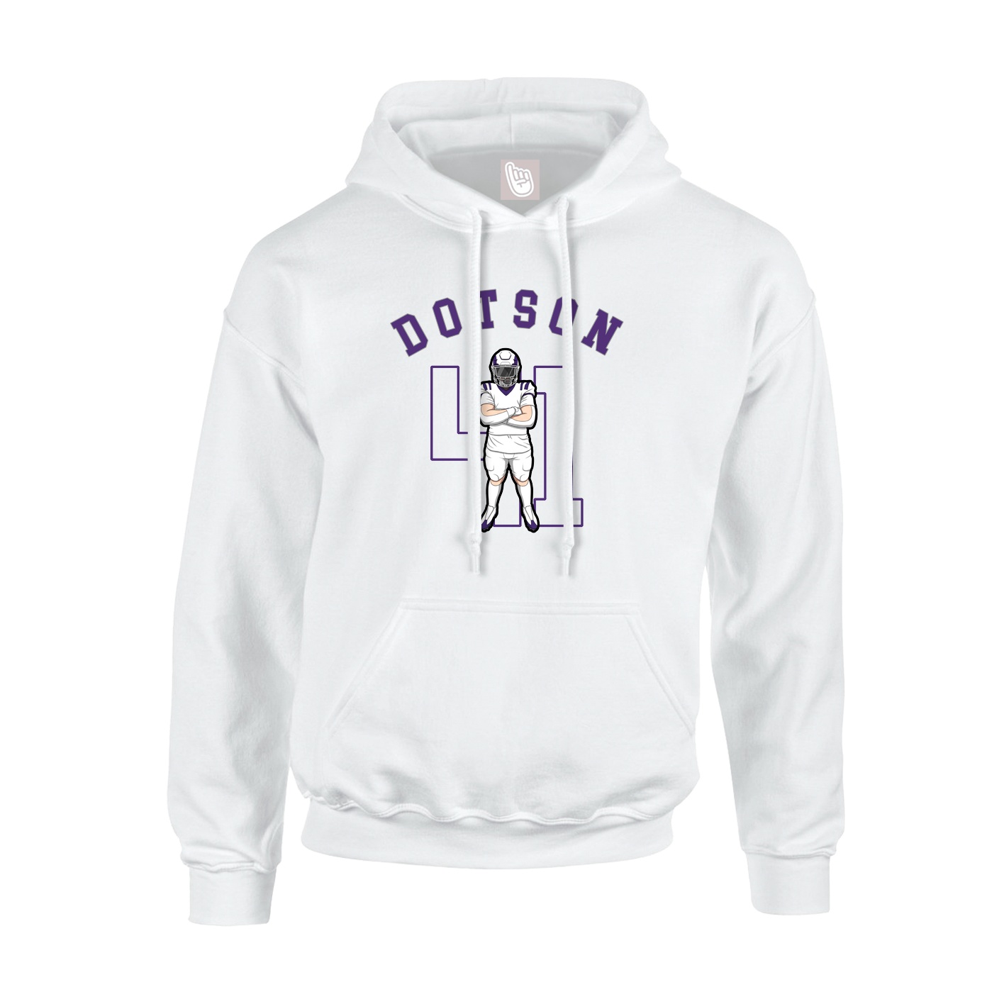 Youth Hoodie — Shirsey Arch in White