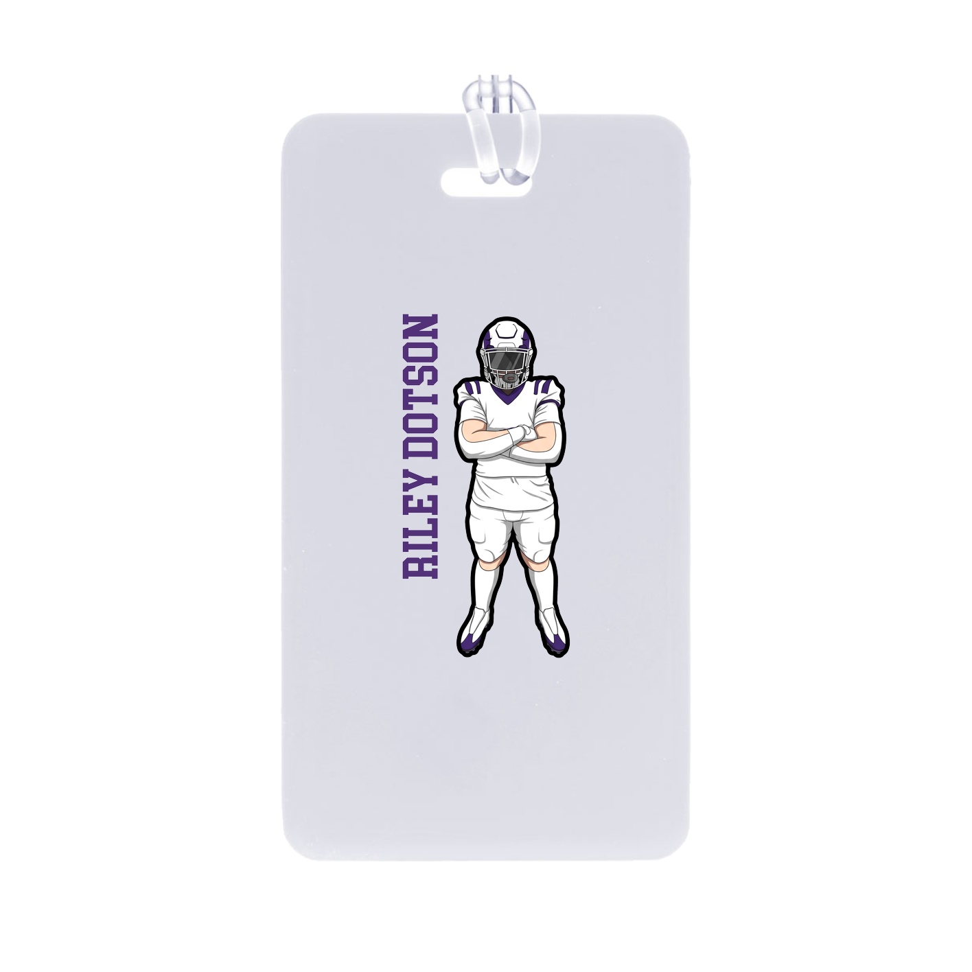 Bag Tag — Name Vertical in Classic