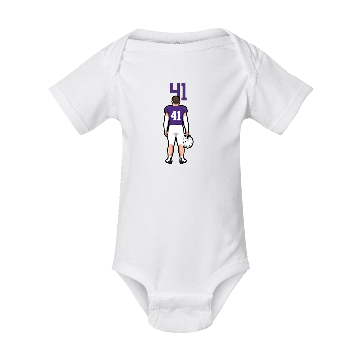 Baby Onesie — Number Top in White