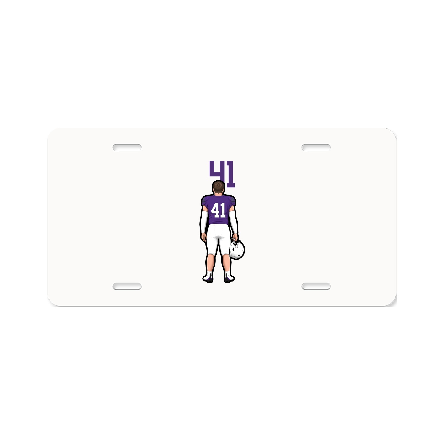 License Plate — Number Top in Classic