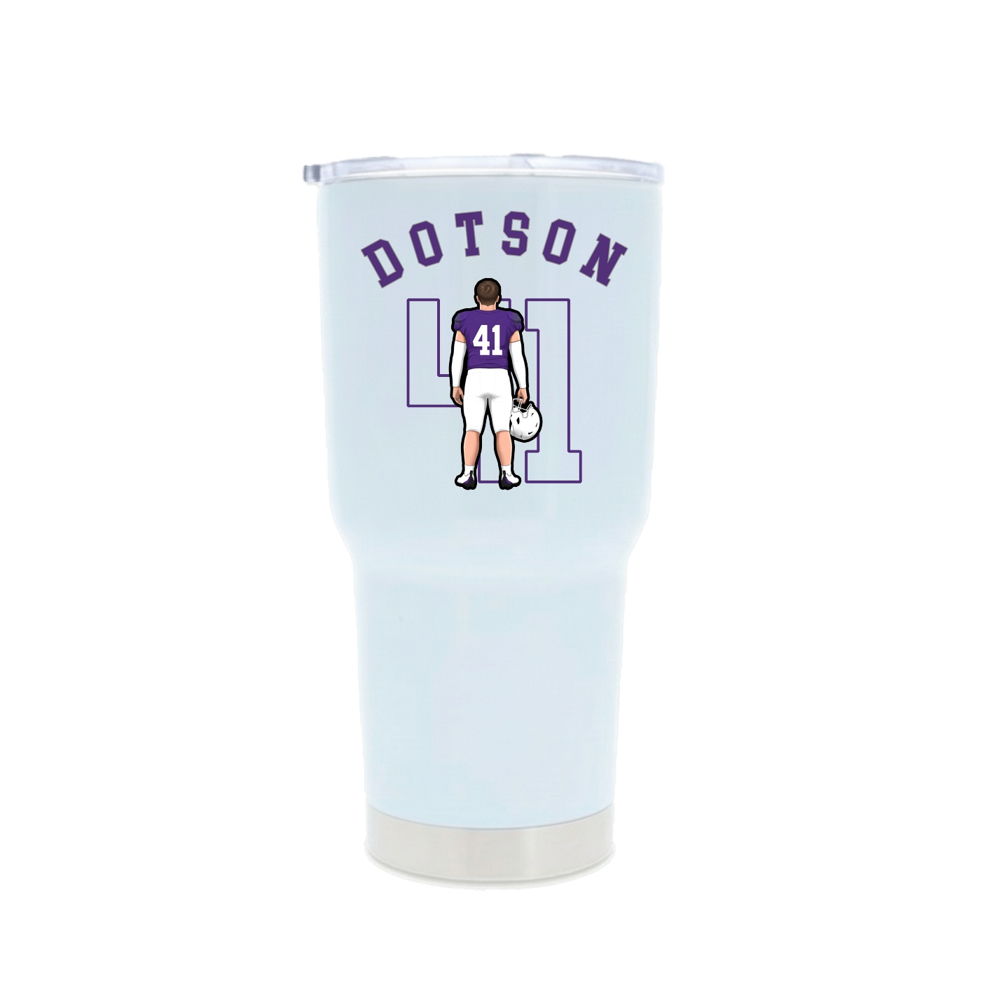 30oz Stainless Steel Tumbler — Shirsey Arch in White
