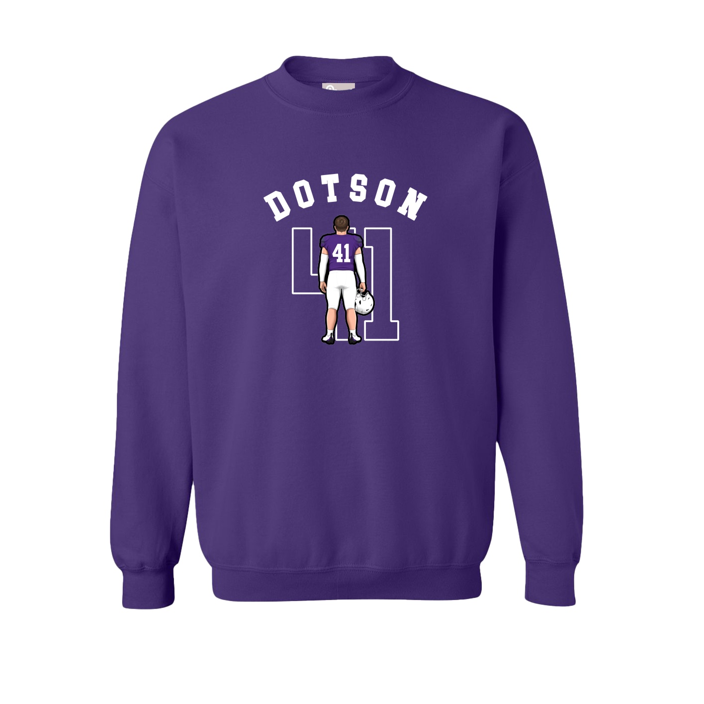 Fleece Crew — Shirsey Arch in Purple