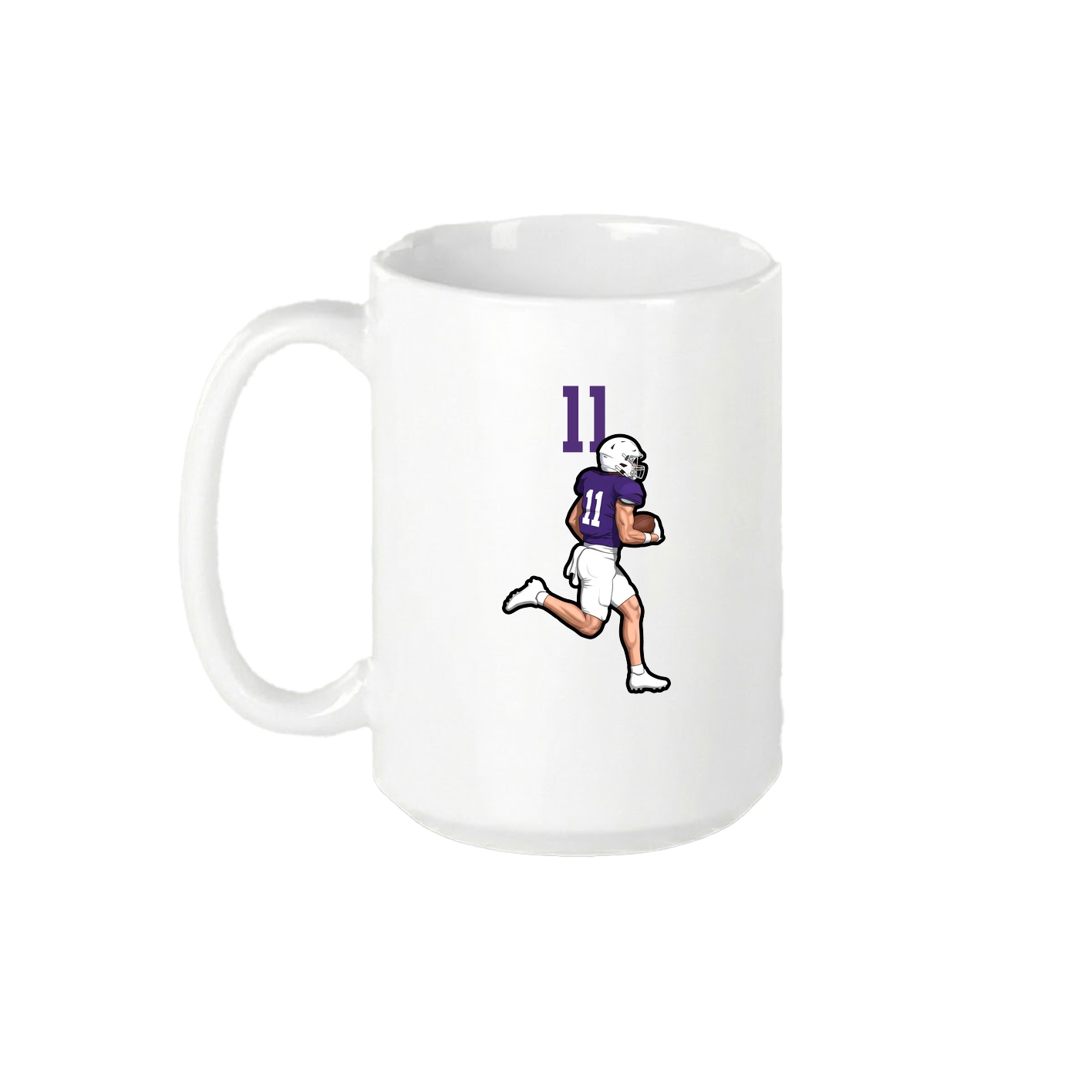 15oz Coffee Mug — Number Top in White