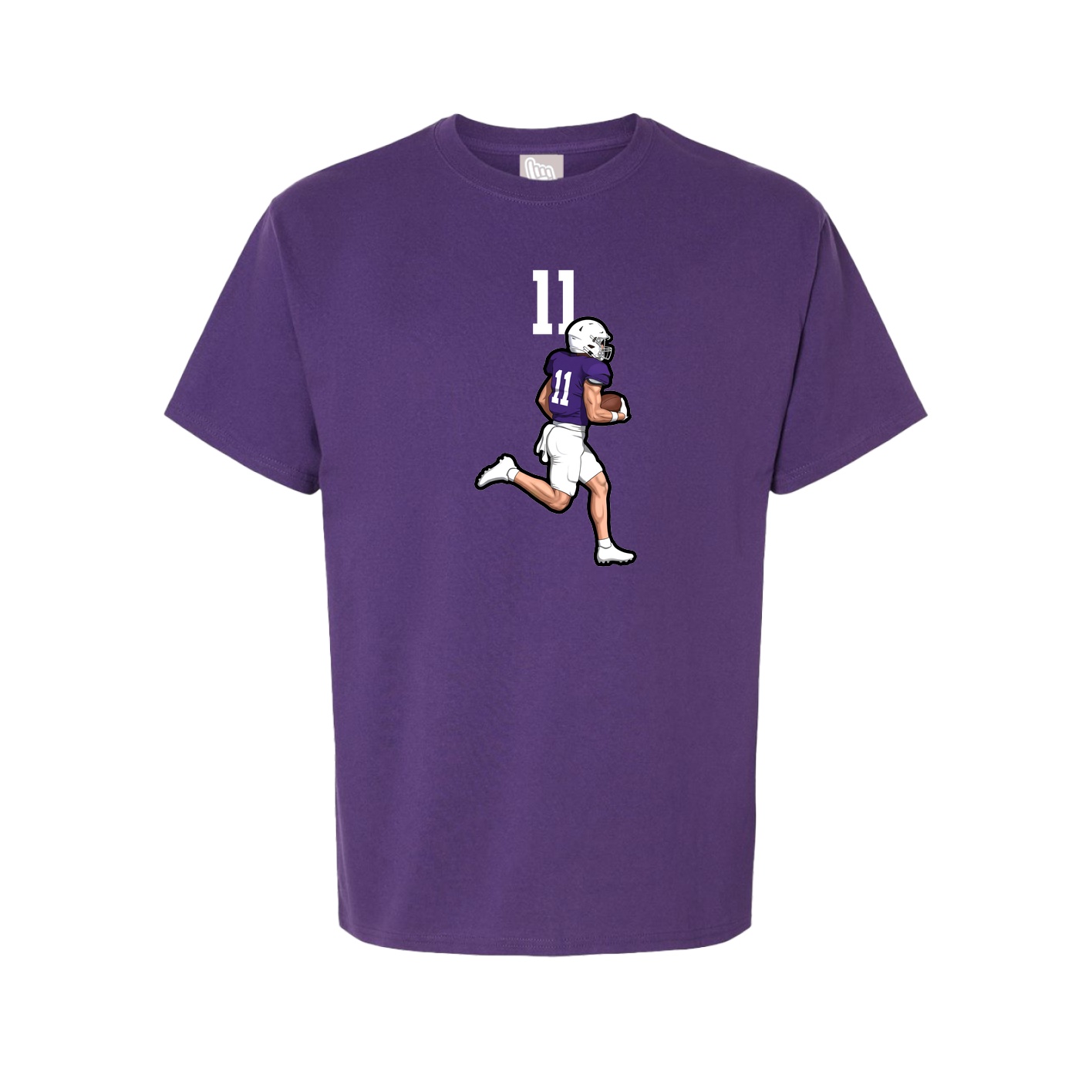 Youth Tee — Number Top in Purple