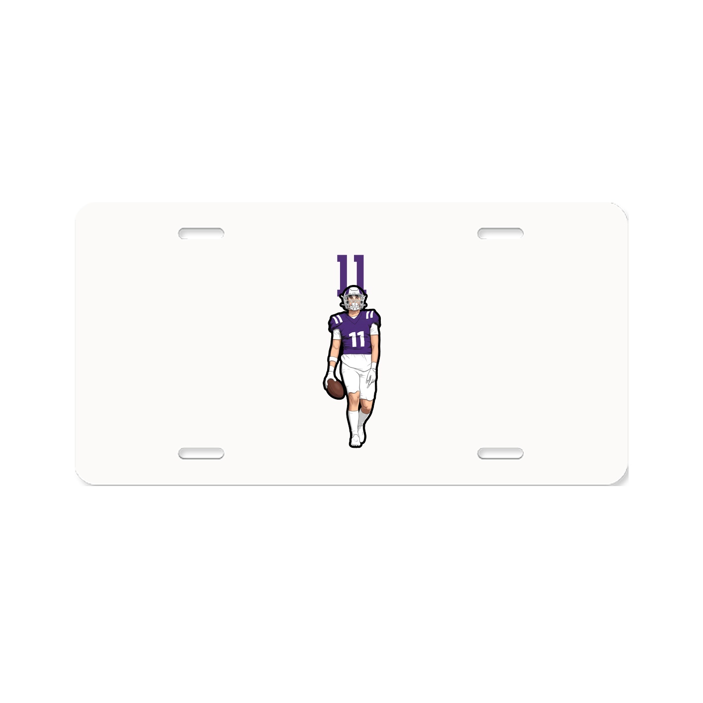 License Plate — Number Top in Classic