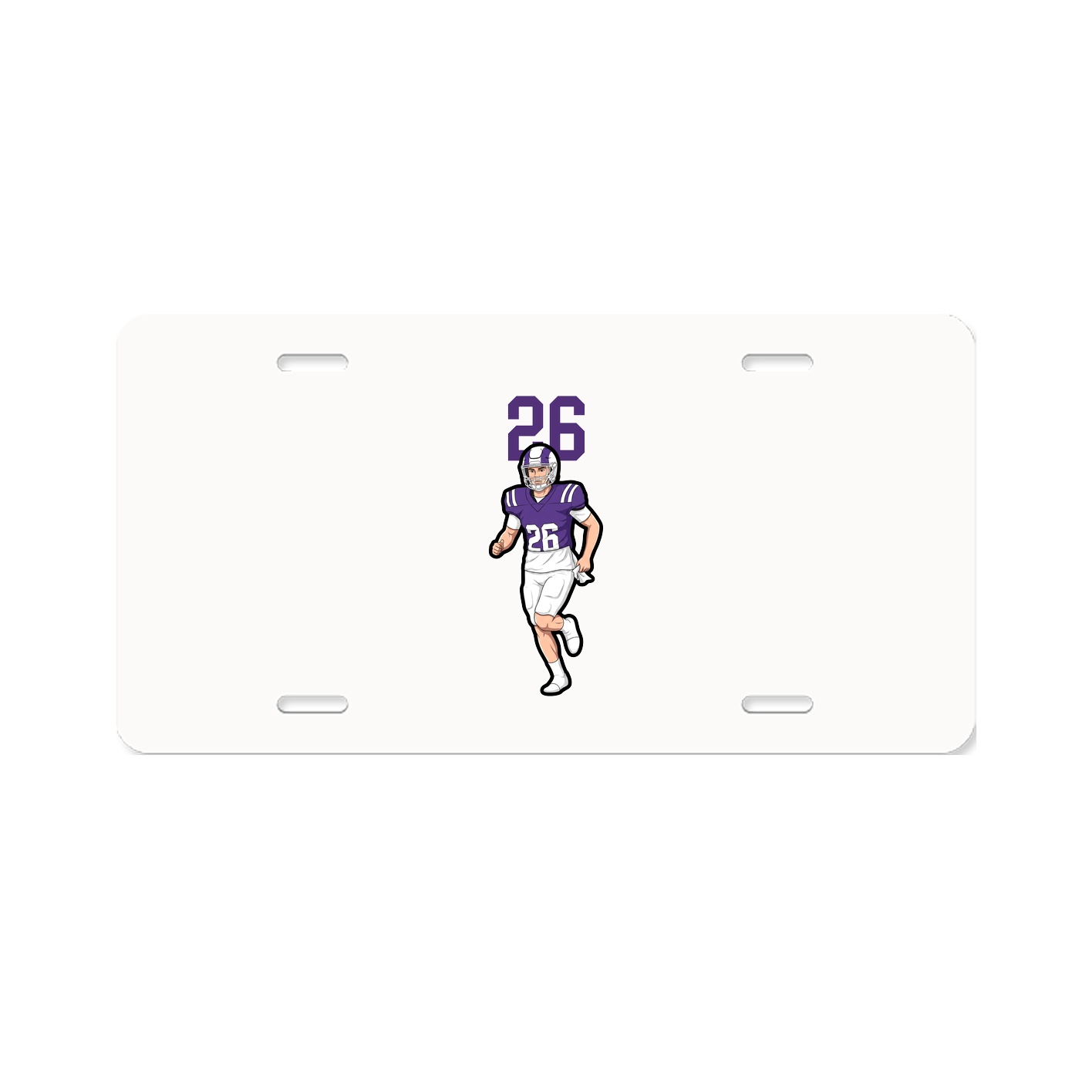 License Plate — Number Top in Classic