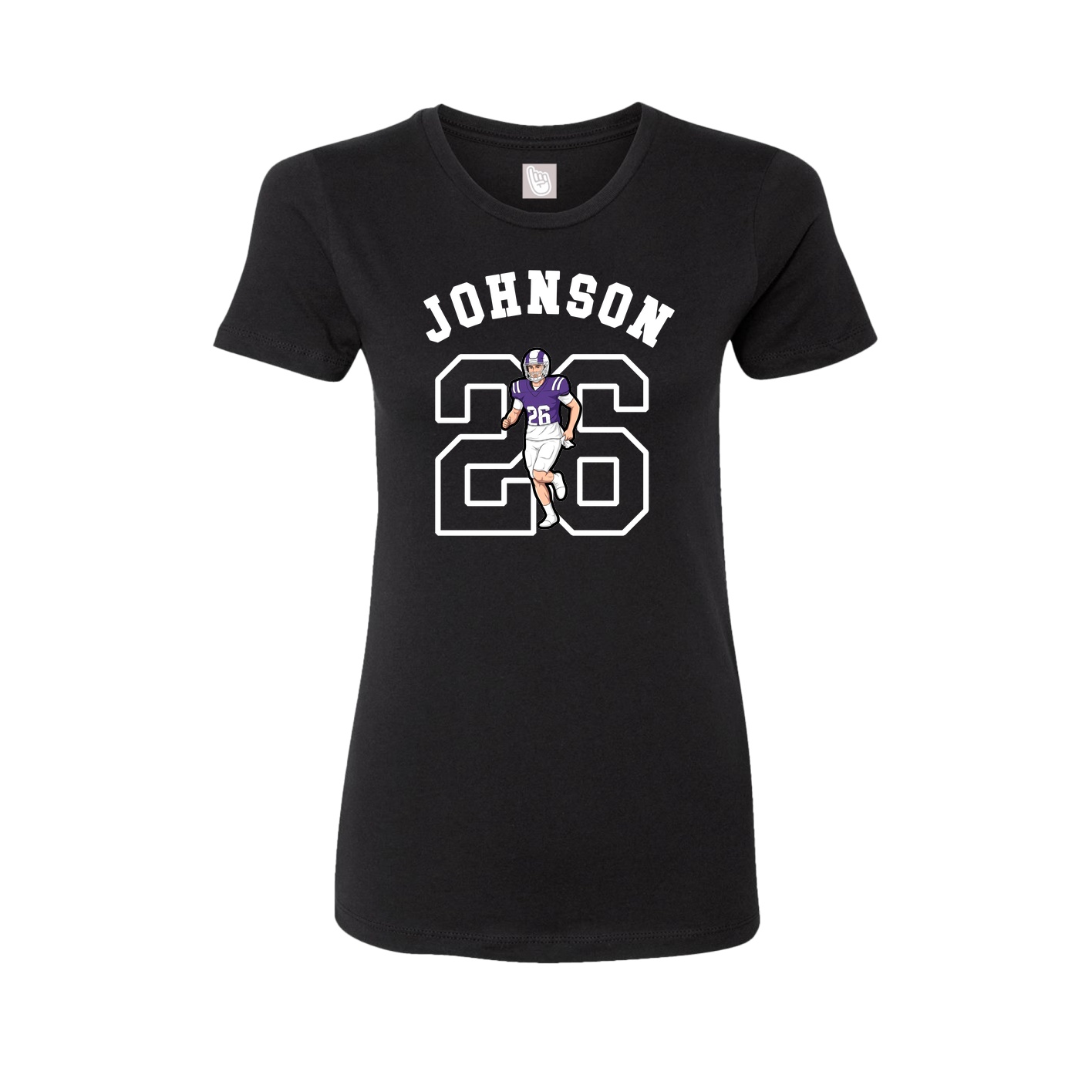 Fitted Women's Tee — Shirsey Arch in Black