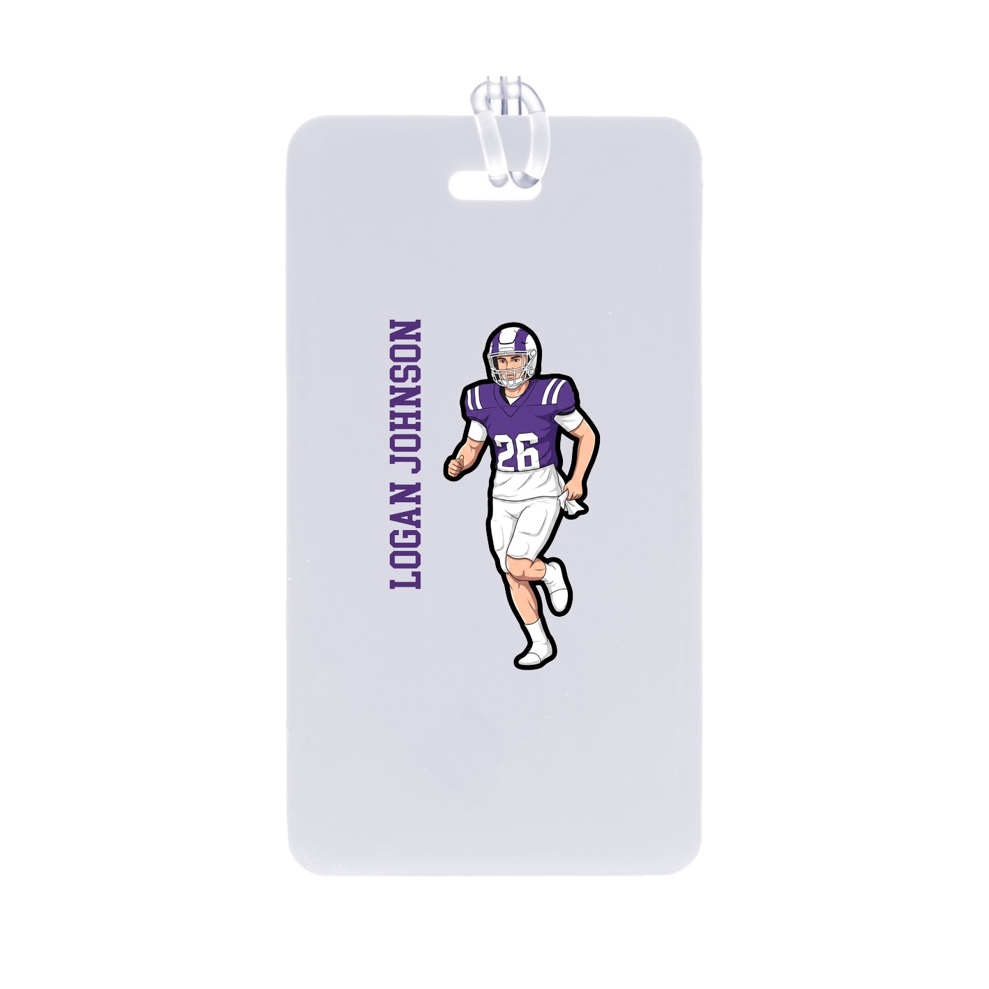 Bag Tag — Name Vertical in Classic