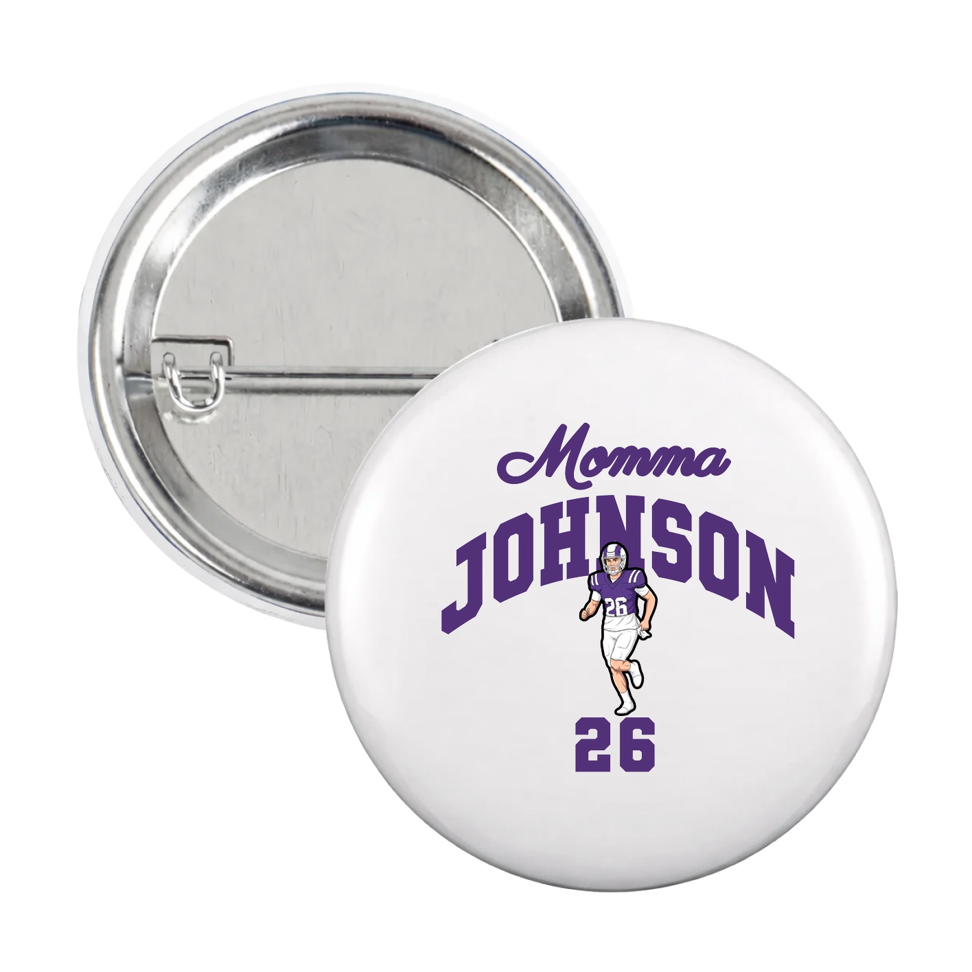 Game Day Button — Mothers Day Arch in White