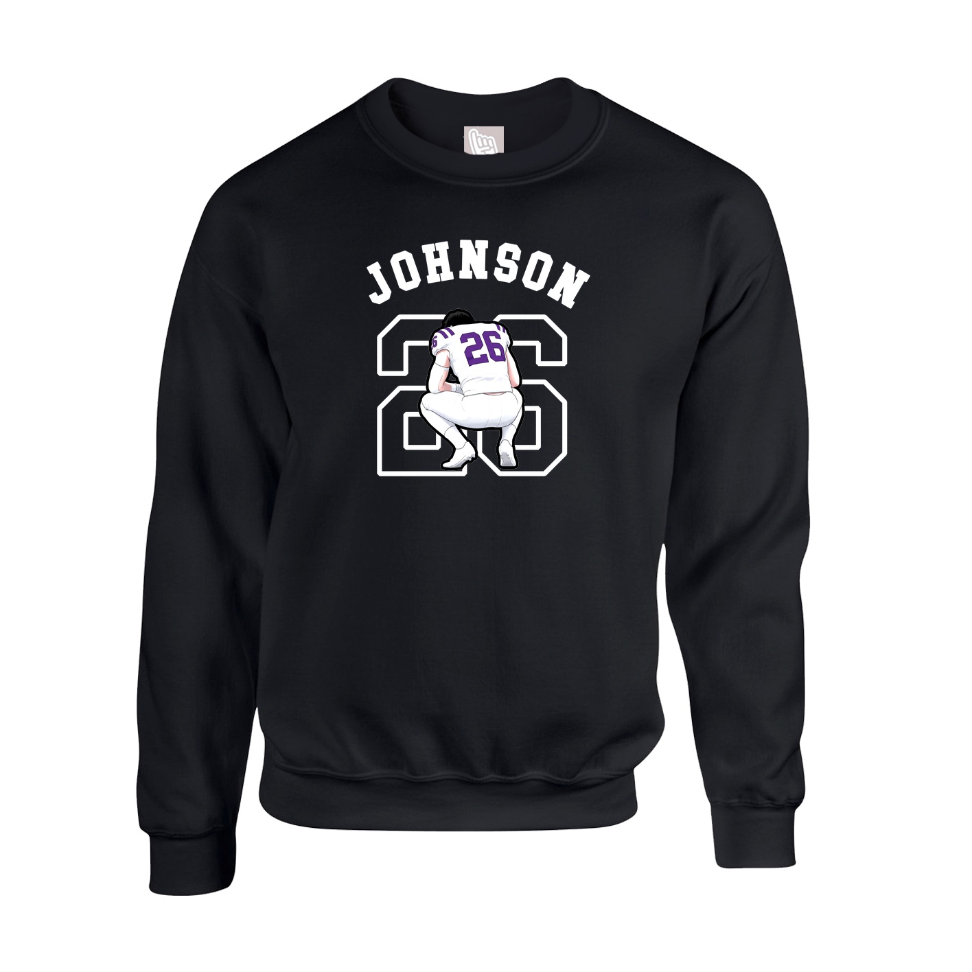 Fleece Crew — Shirsey Arch in Black