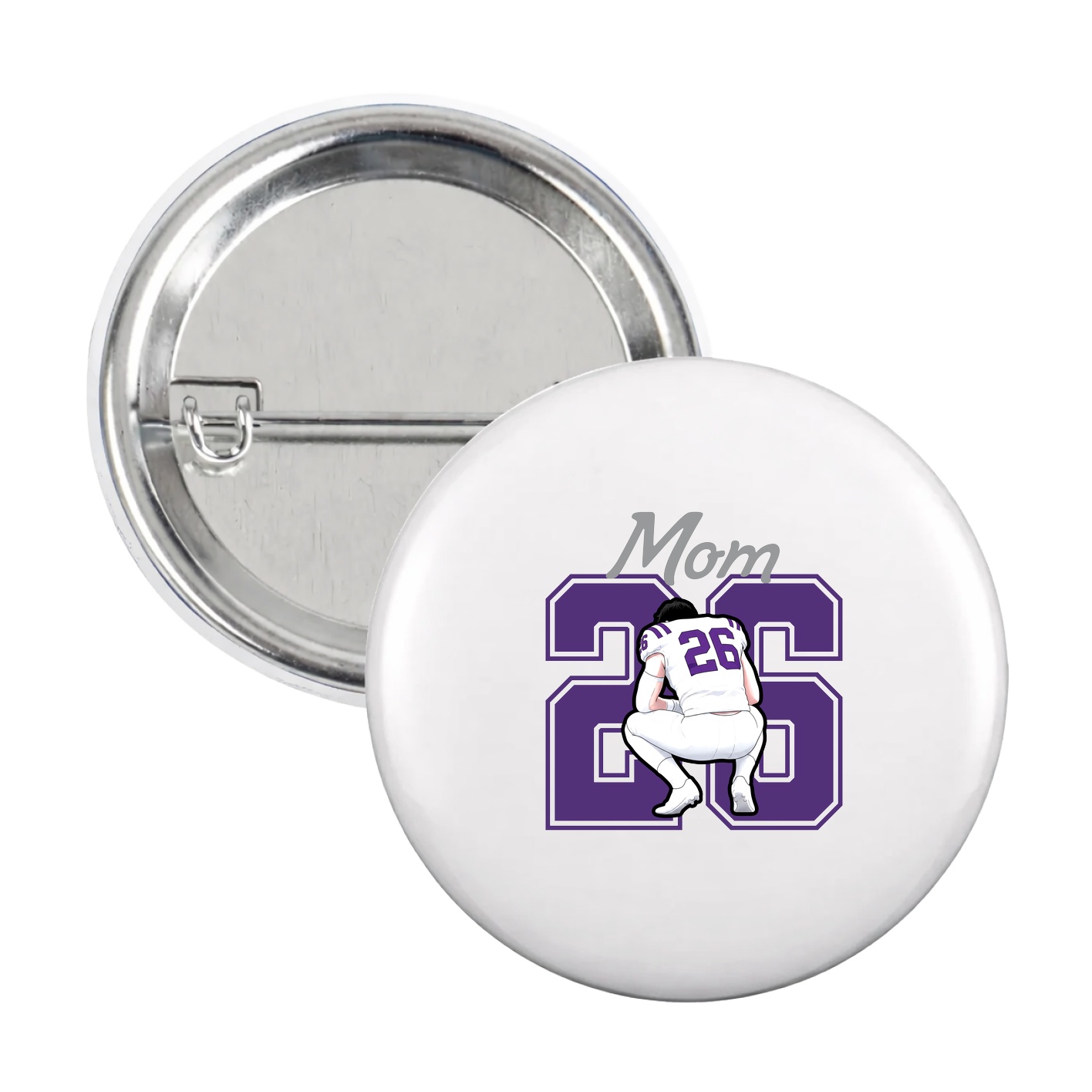 Game Day Button — Mothers Day Shirsey in White