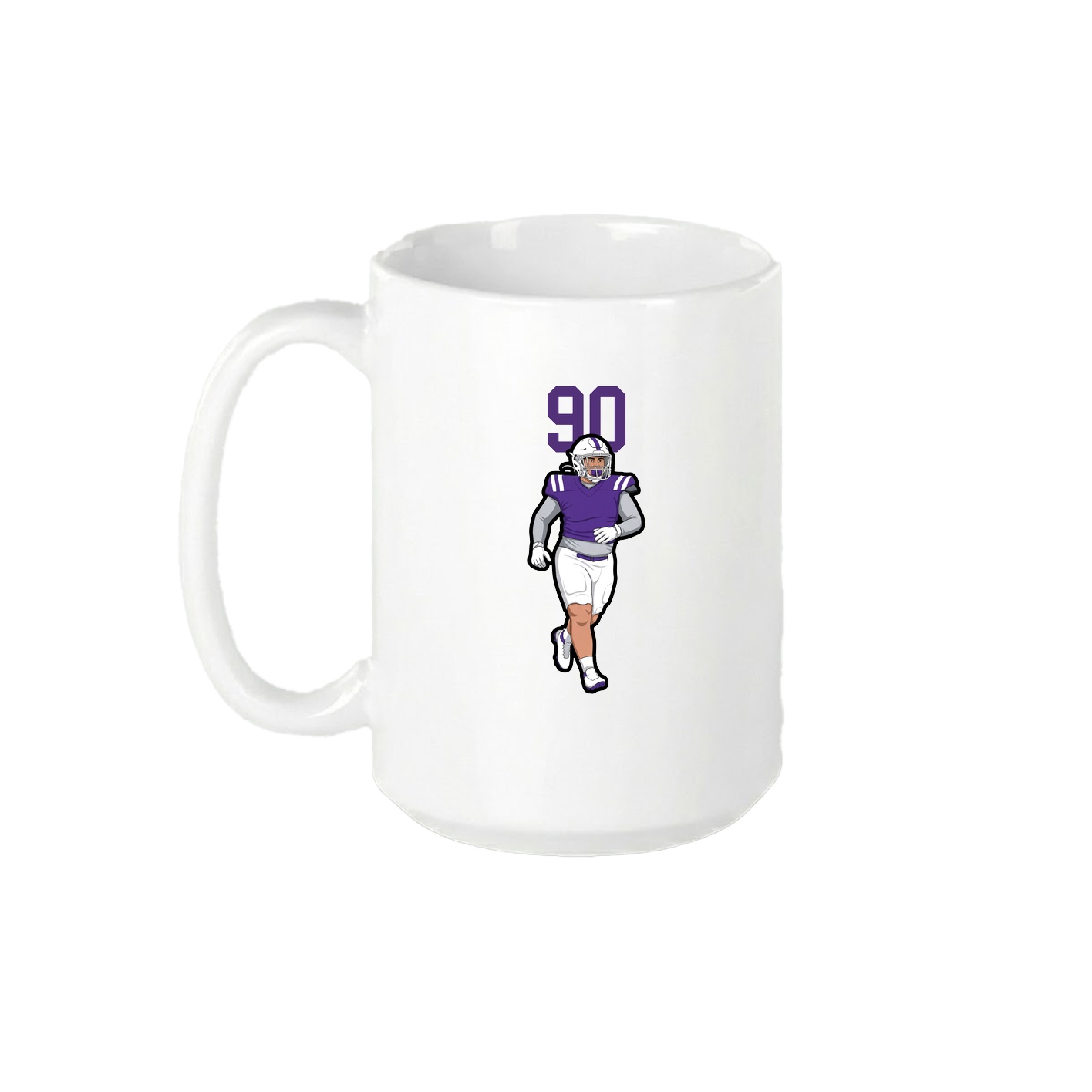 15oz Coffee Mug — Number Top in White