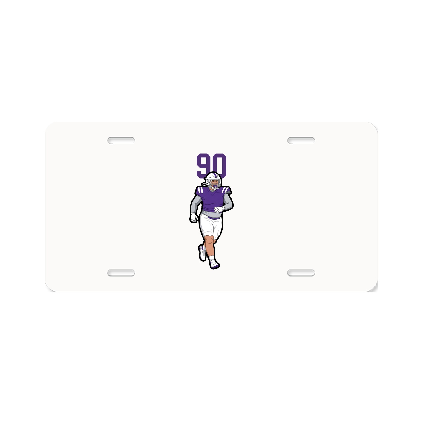 License Plate — Number Top in Classic