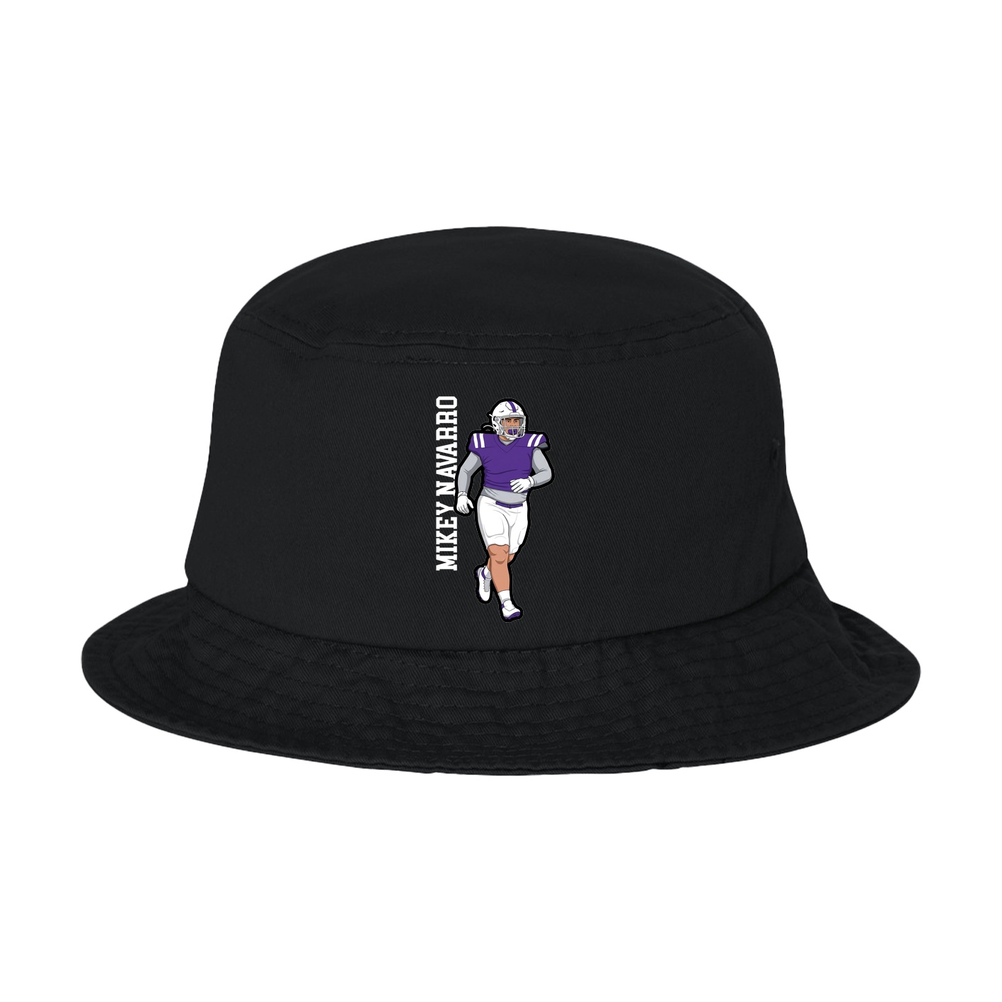 Bucket Cap — Name Vertical in Black