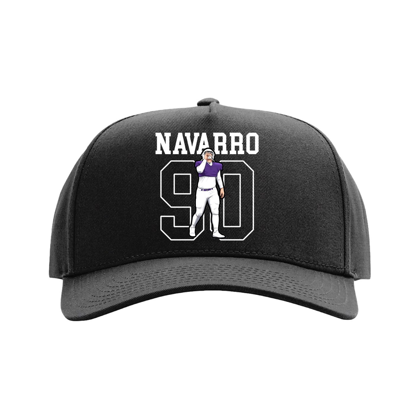 Full Fabric Five-Panel Champ Cap — Shirsey in Black