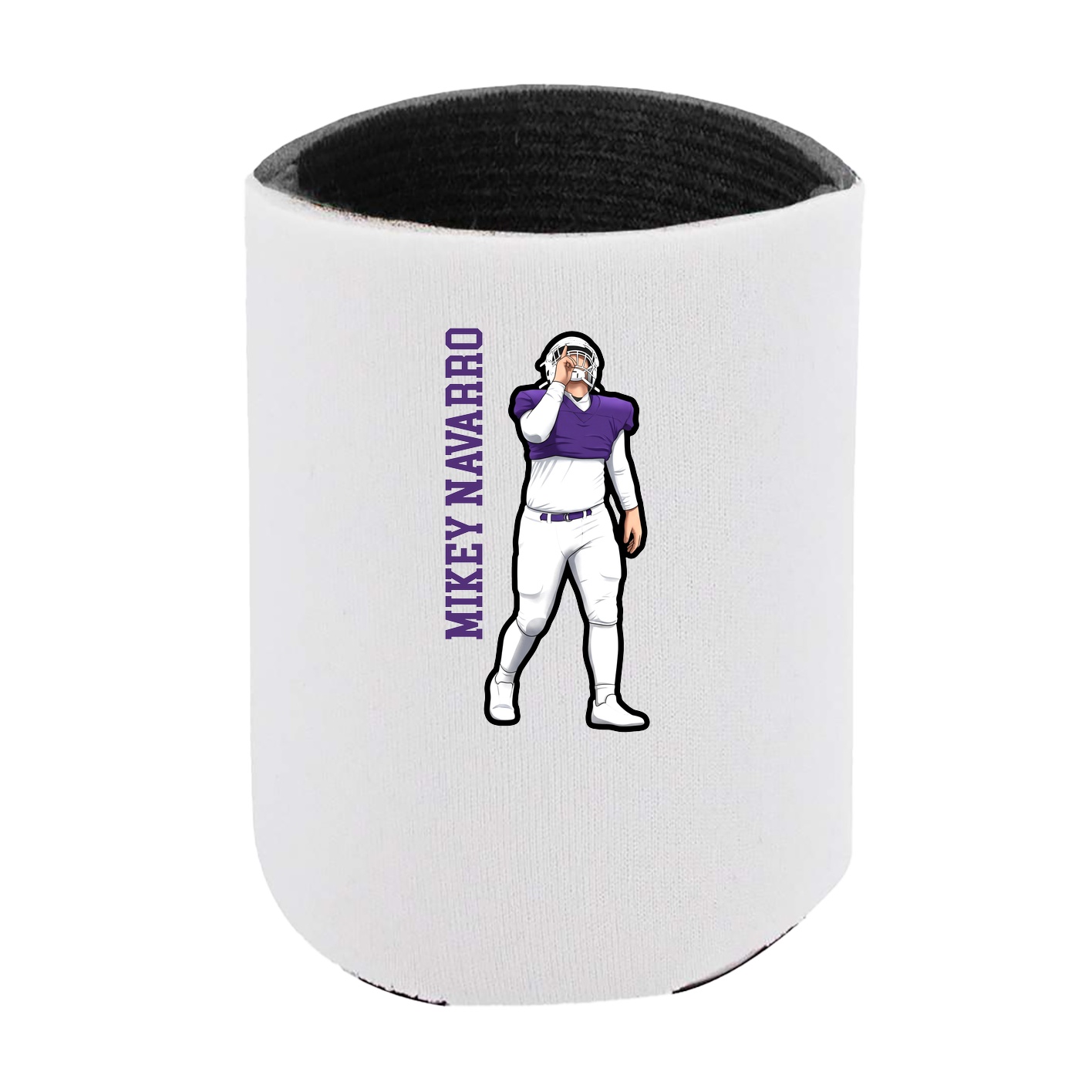 Can Holder — Name Vertical in White