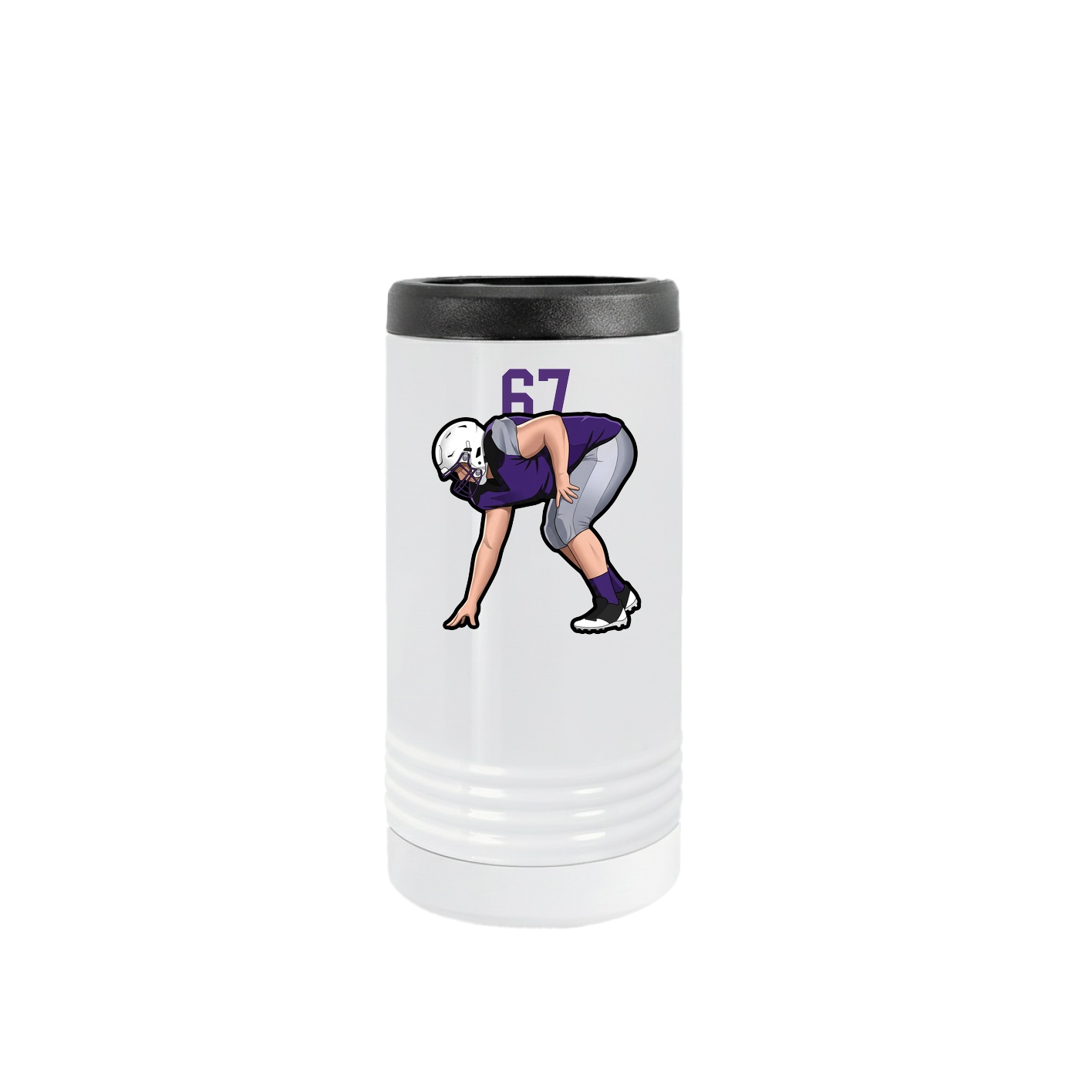 Slim Beverage Holder — Number Top in White