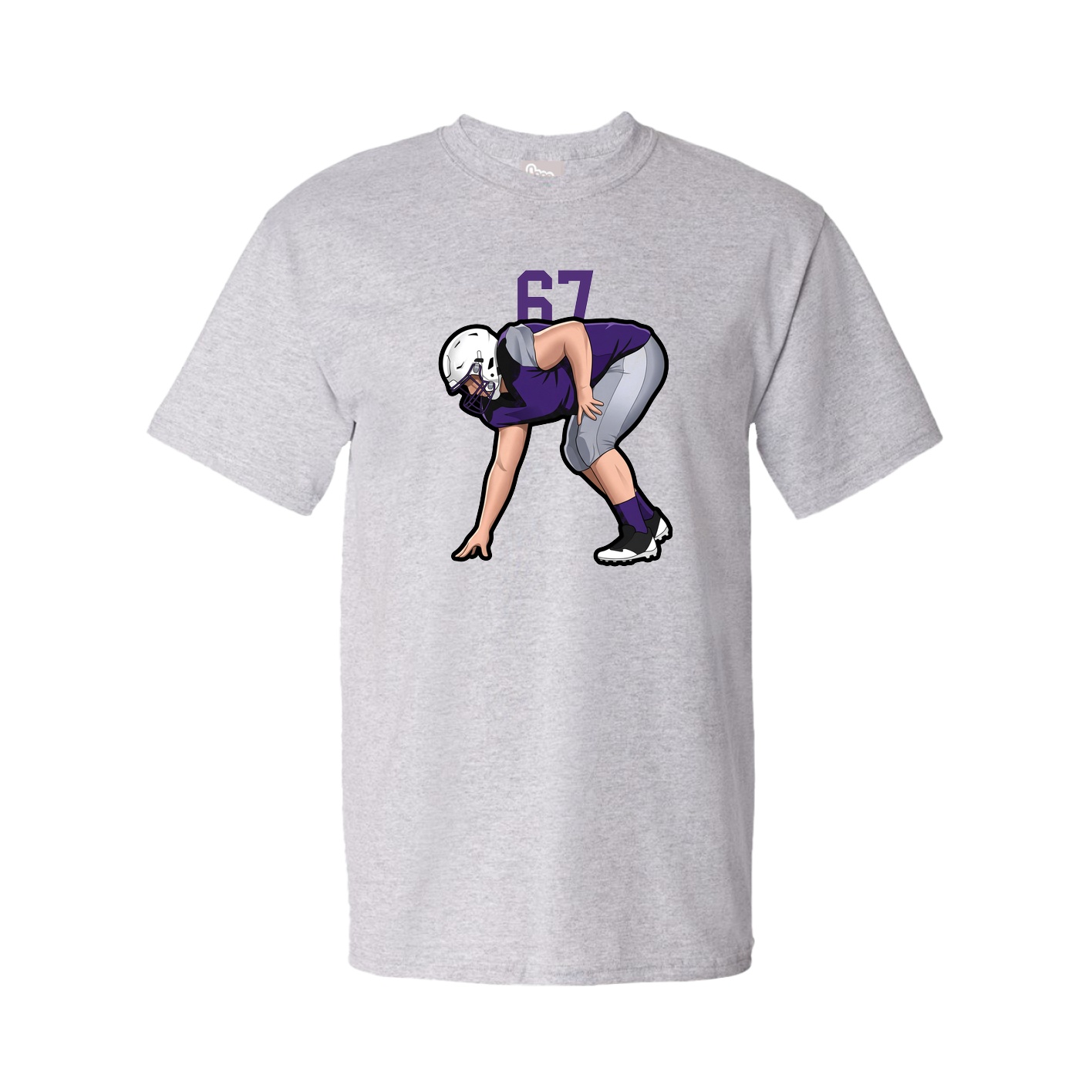 Tee — Number Top in Grey