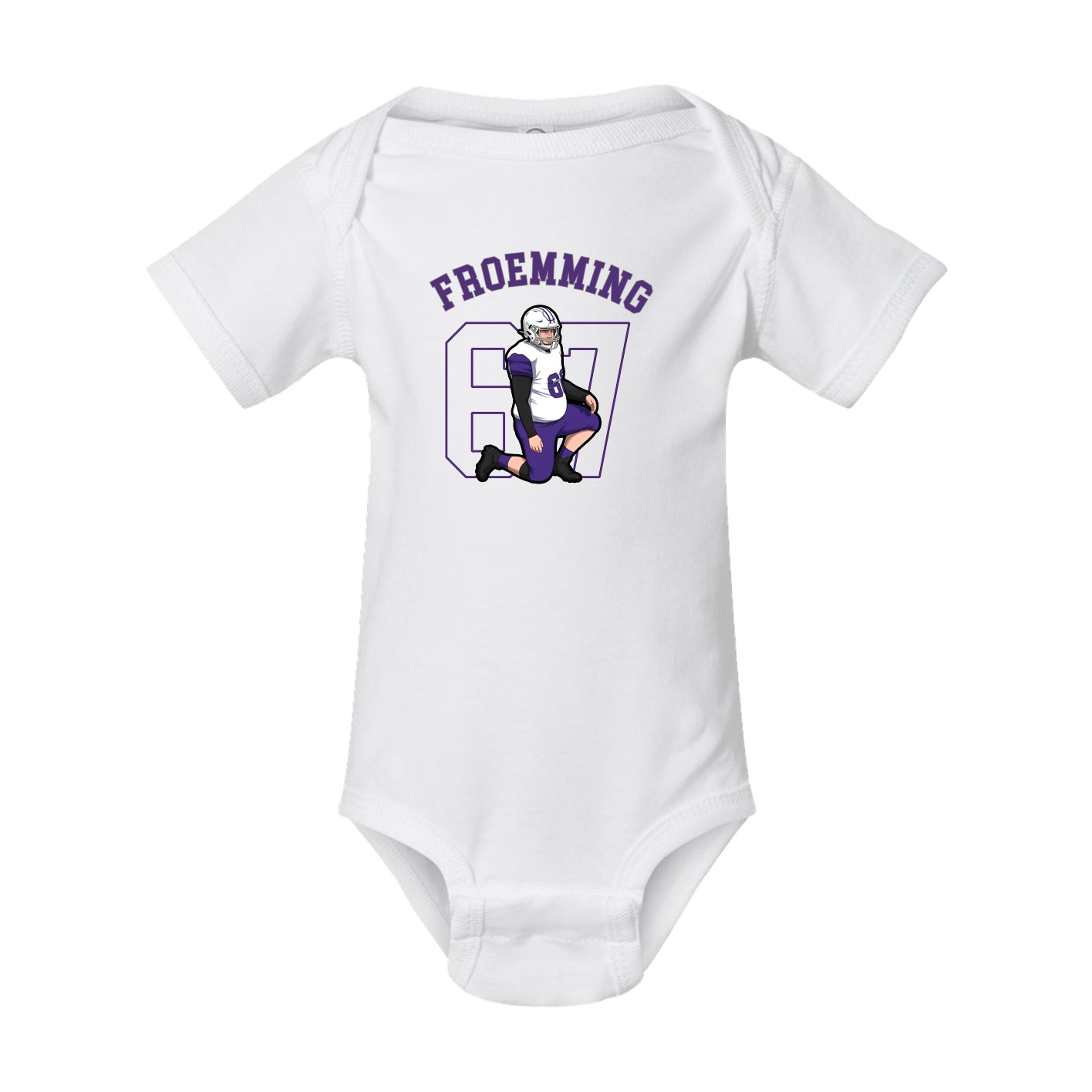 Baby Onesie — Shirsey Arch in White