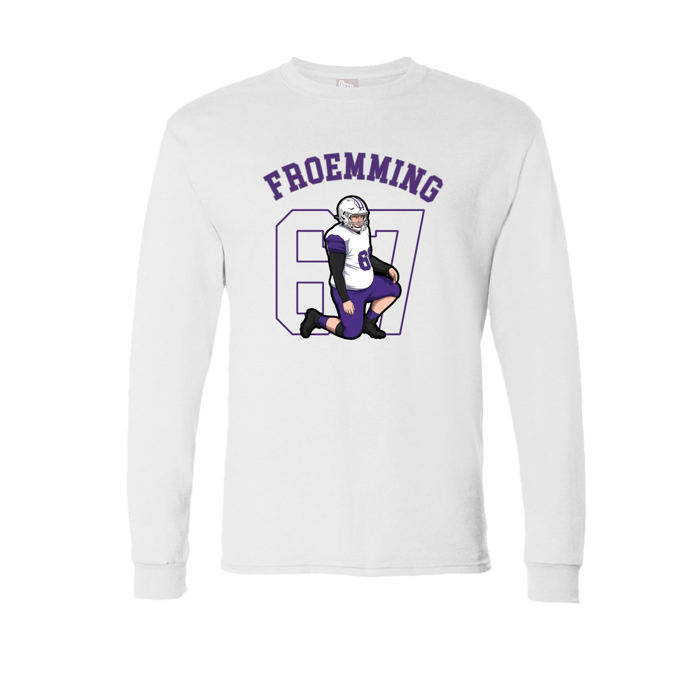 Long Sleeve Tee — Shirsey Arch in White