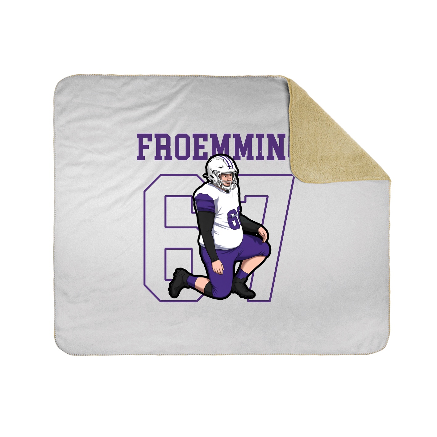 50x60 Sherpa Lined Throw Blanket