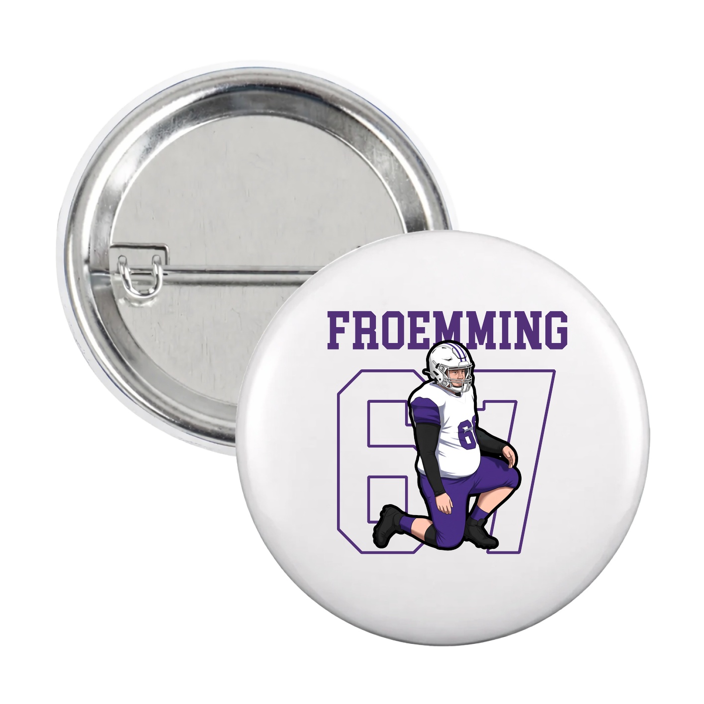 Game Day Button — Shirsey in White