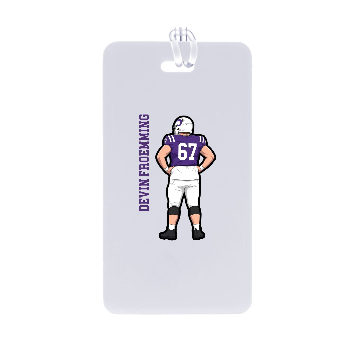 Bag Tag — Name Vertical in Classic