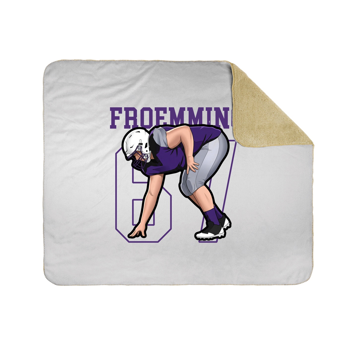 Throw Blanket — Shirsey in White