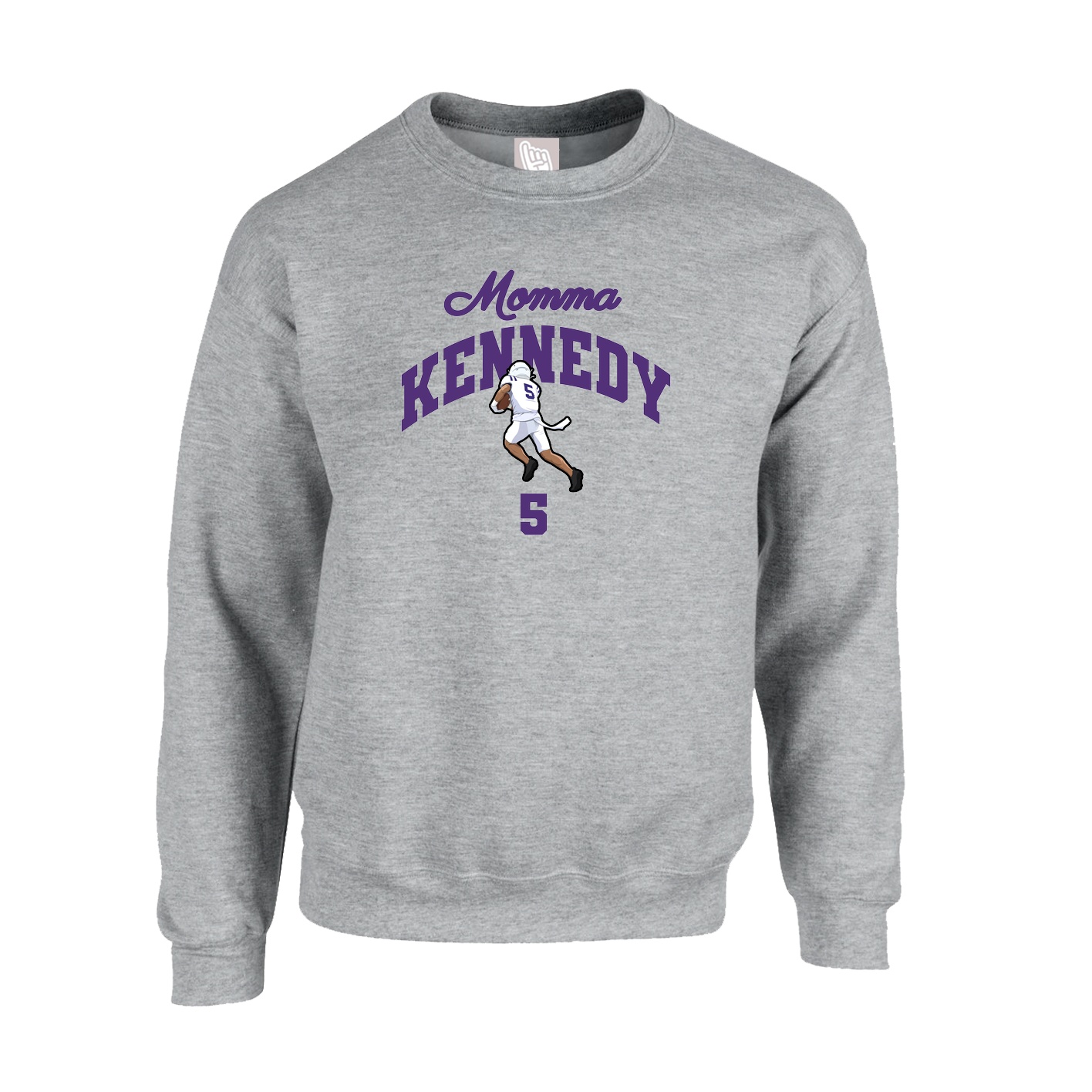 Fleece Crew — Mothers Day Arch in Grey