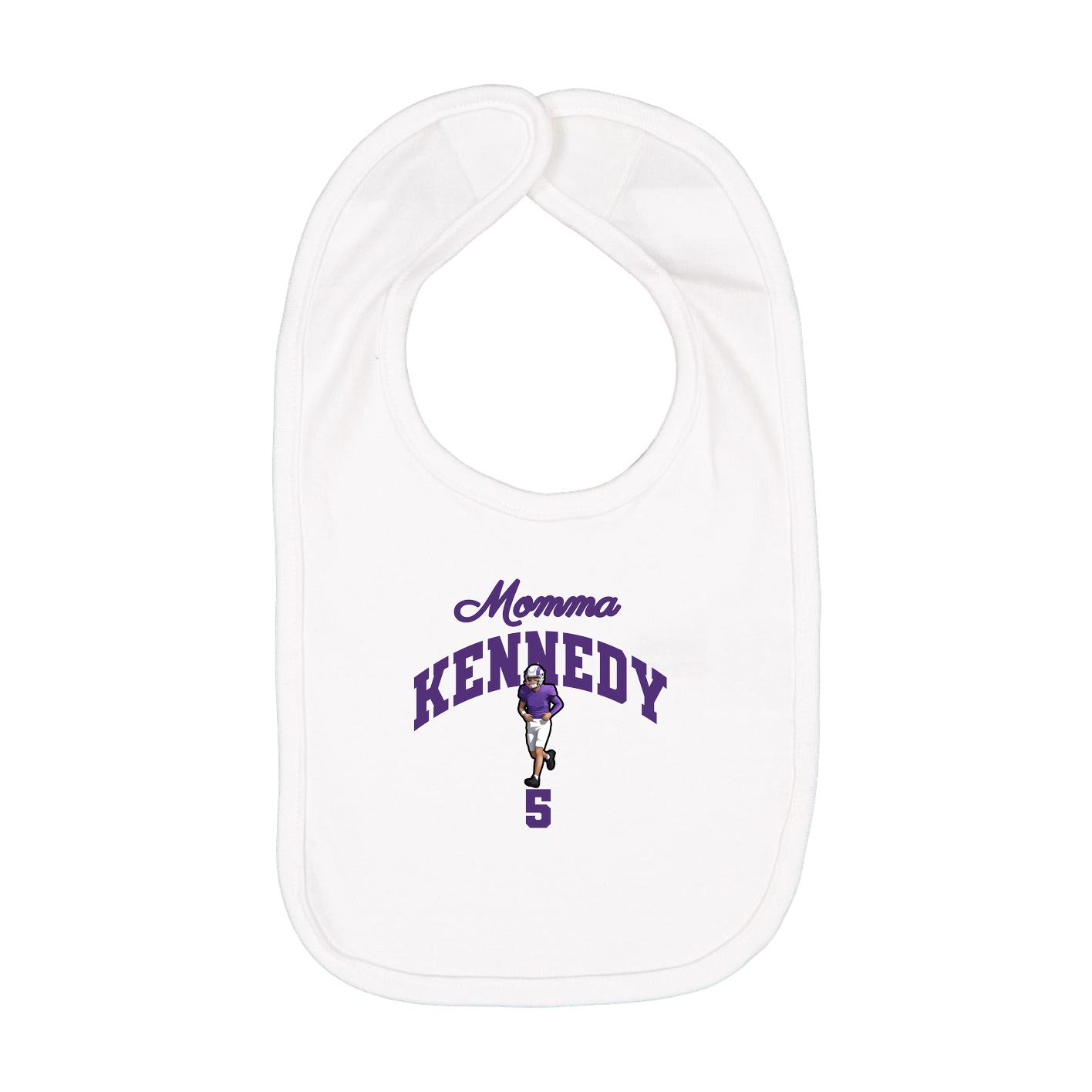 Infant Bib — Mothers Day Arch in White