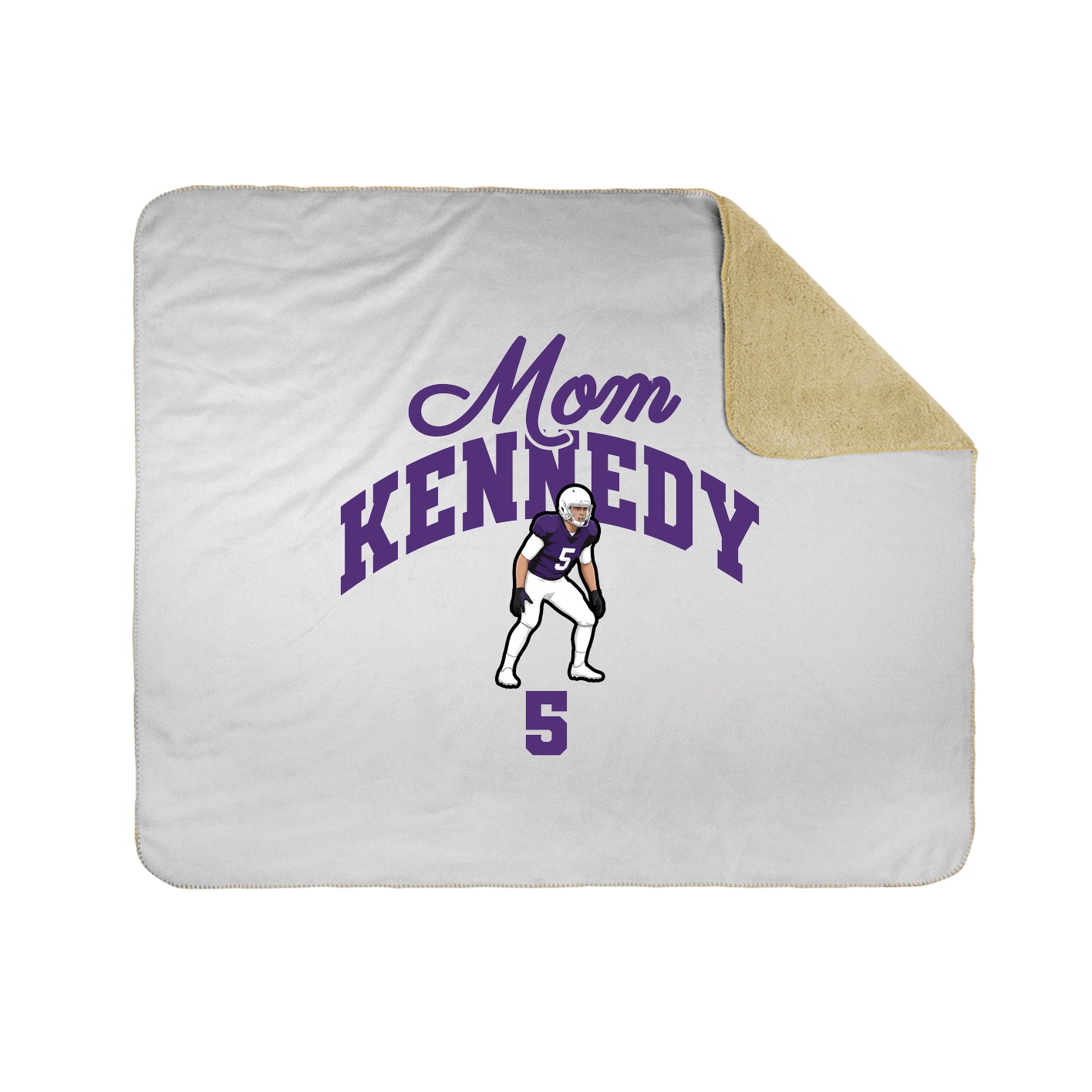 Throw Blanket — Mothers Day Arch in White