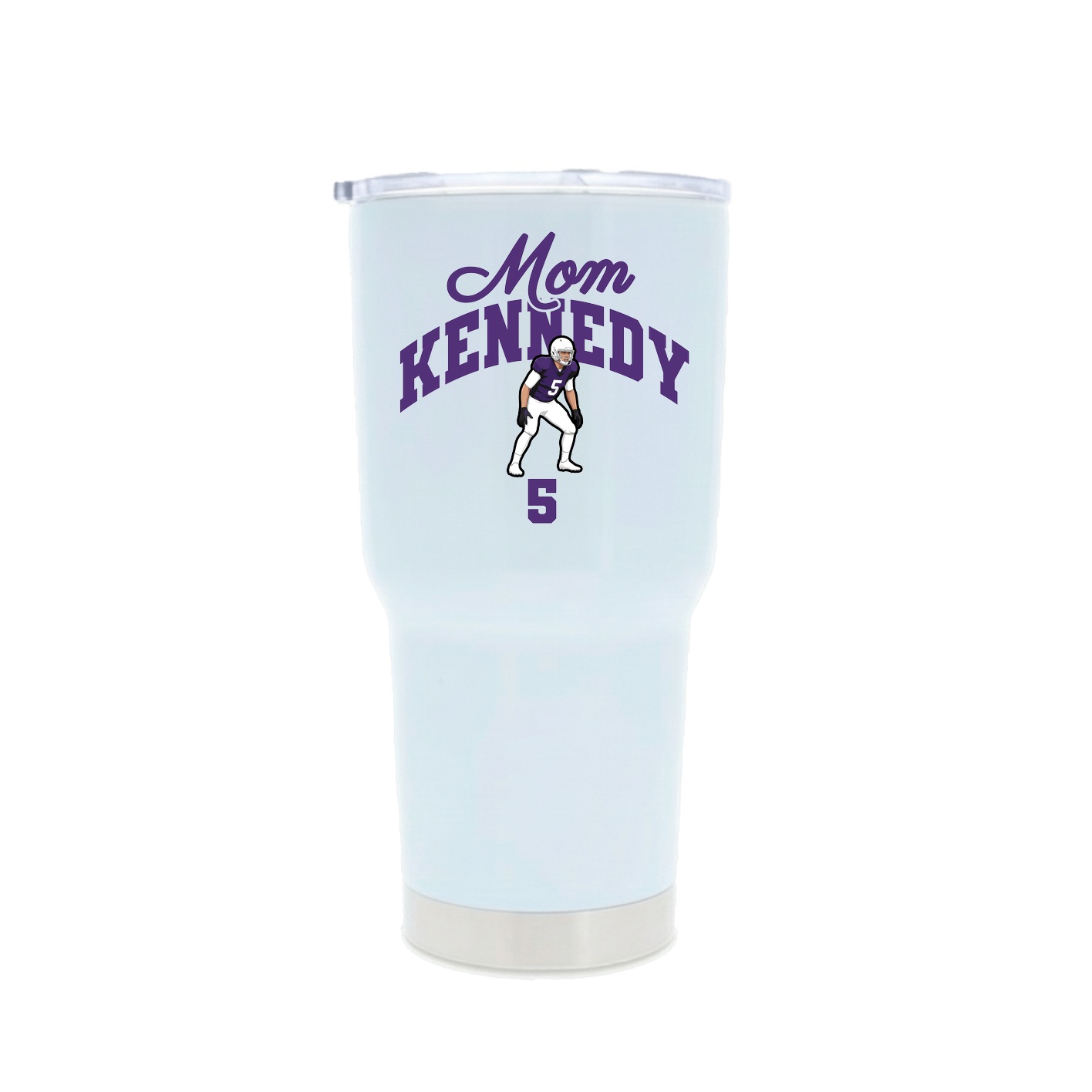 30oz Stainless Steel Tumbler — Mothers Day Arch in White