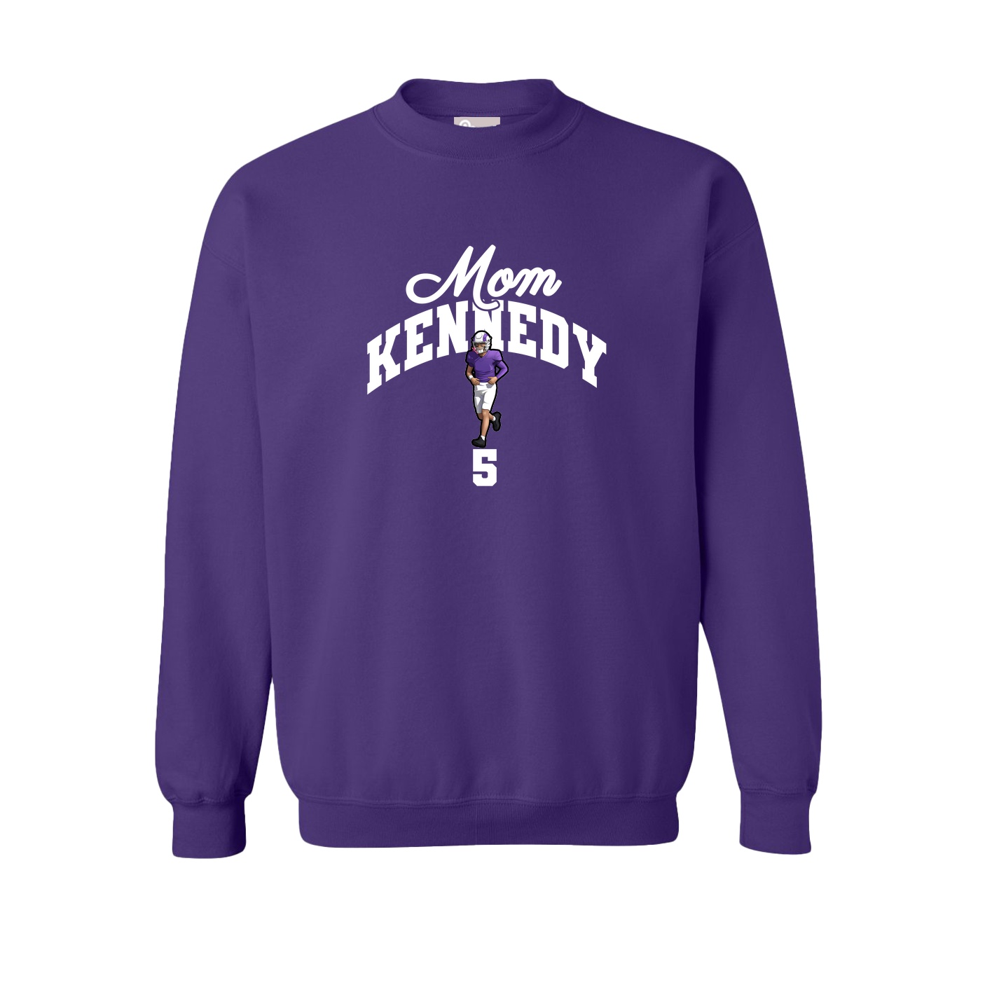 Fleece Crew — Mothers Day Arch in Purple