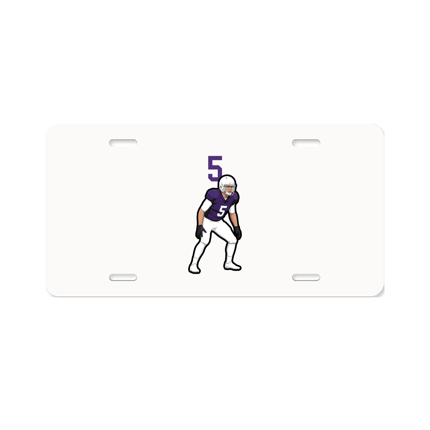License Plate — Number Top in Classic