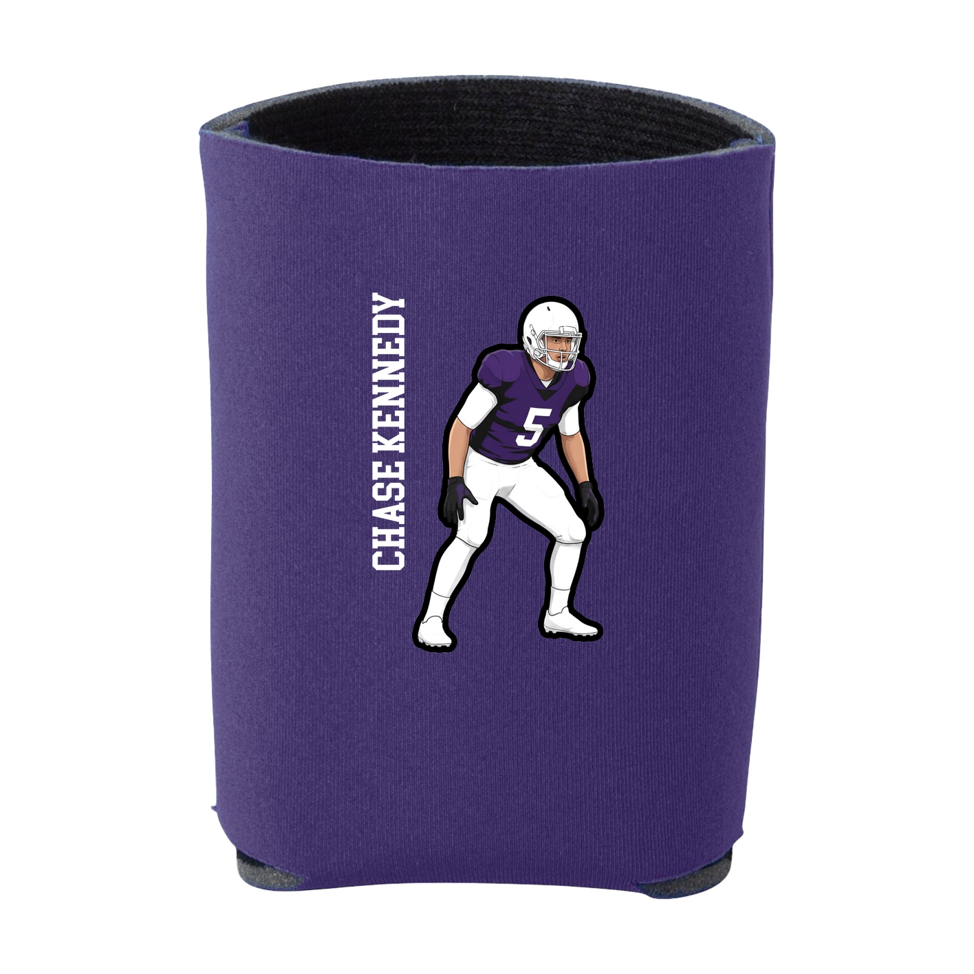 Can Holder — Name Vertical in Purple