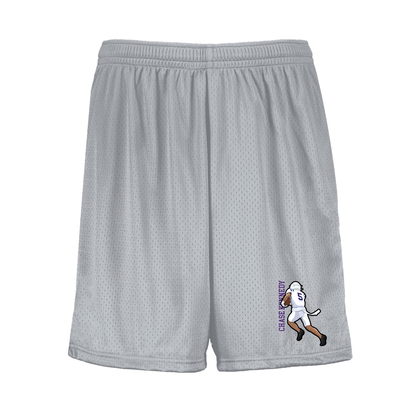 Shorts — Name Vertical in Silver