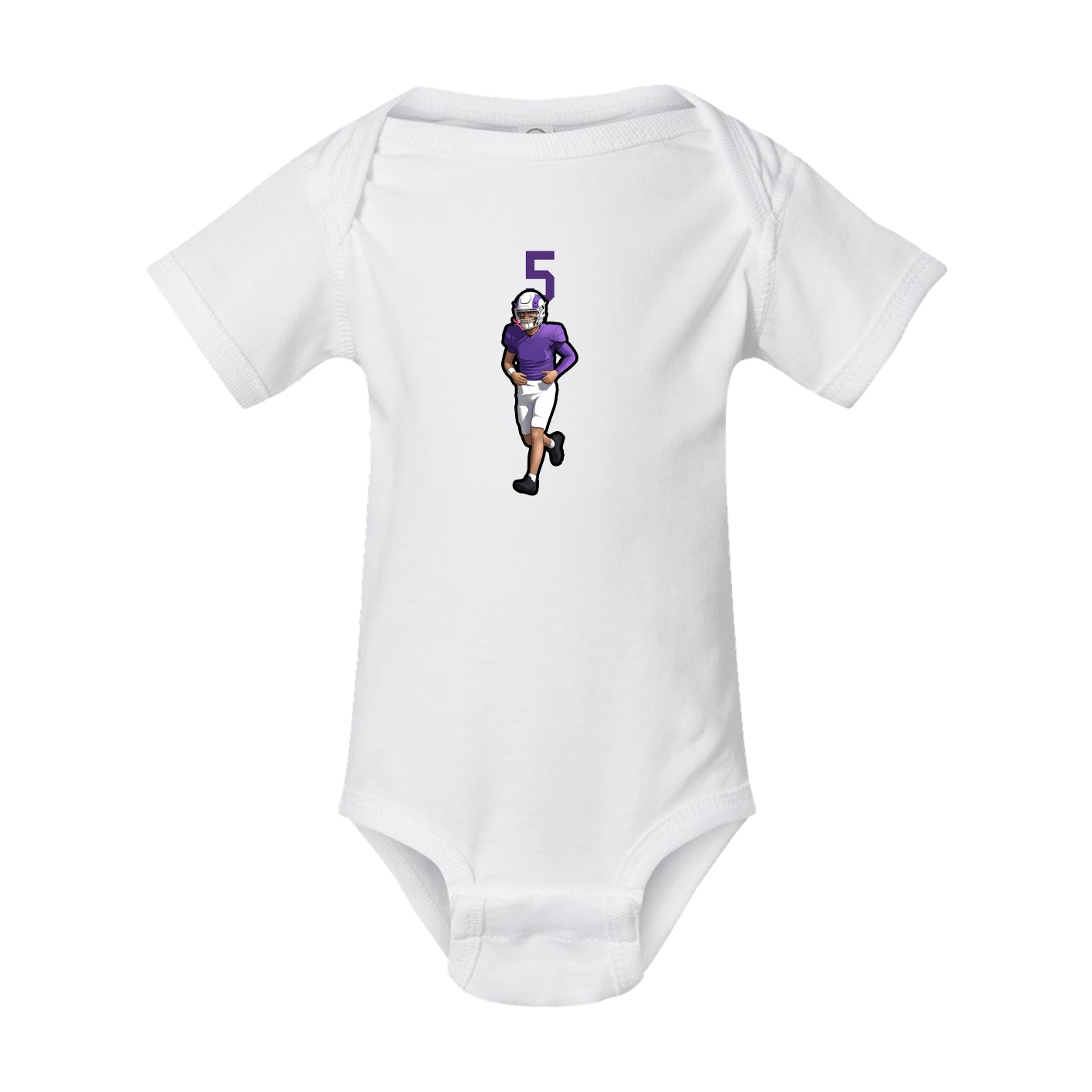 Baby Onesie — Number Top in White