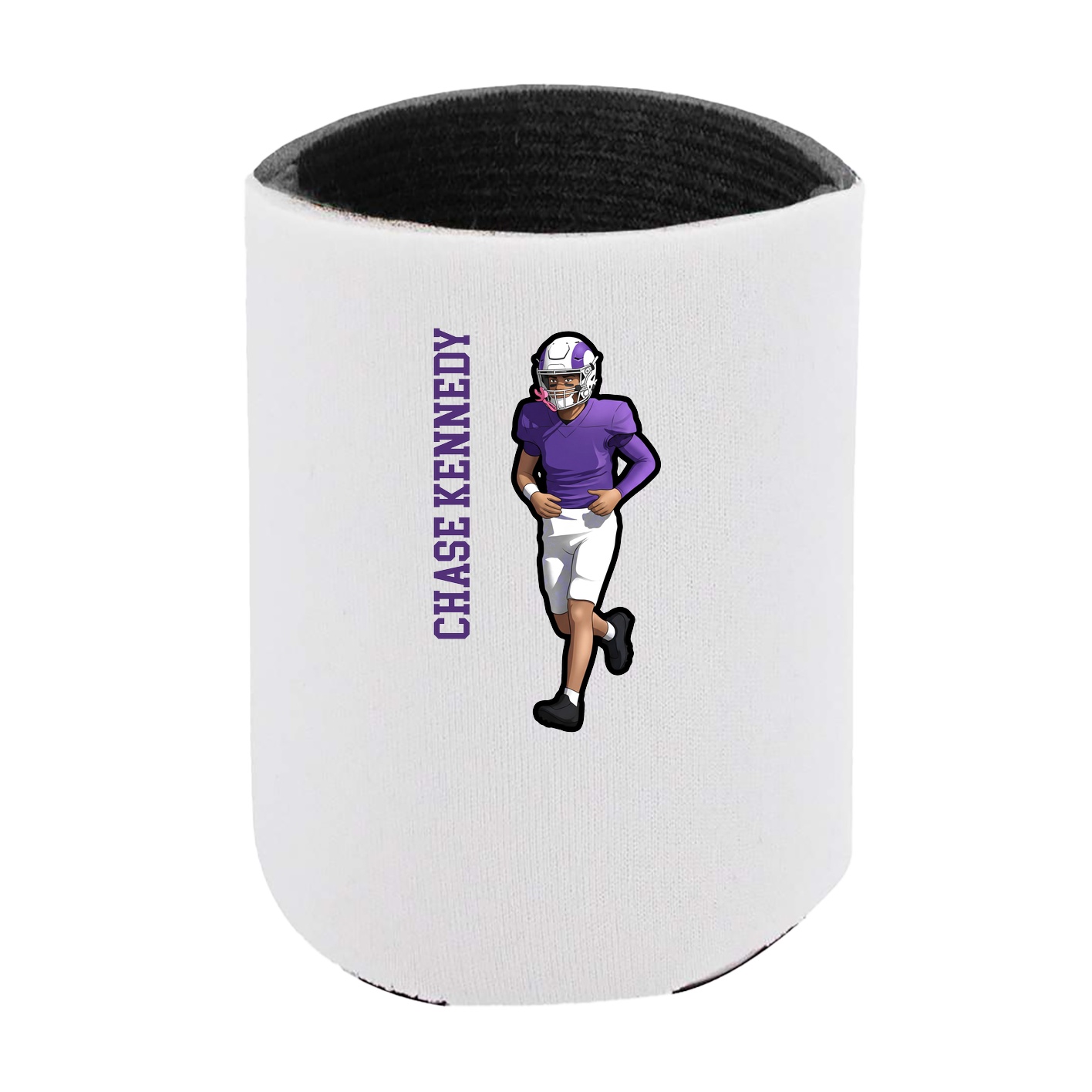 Can Holder — Name Vertical in White