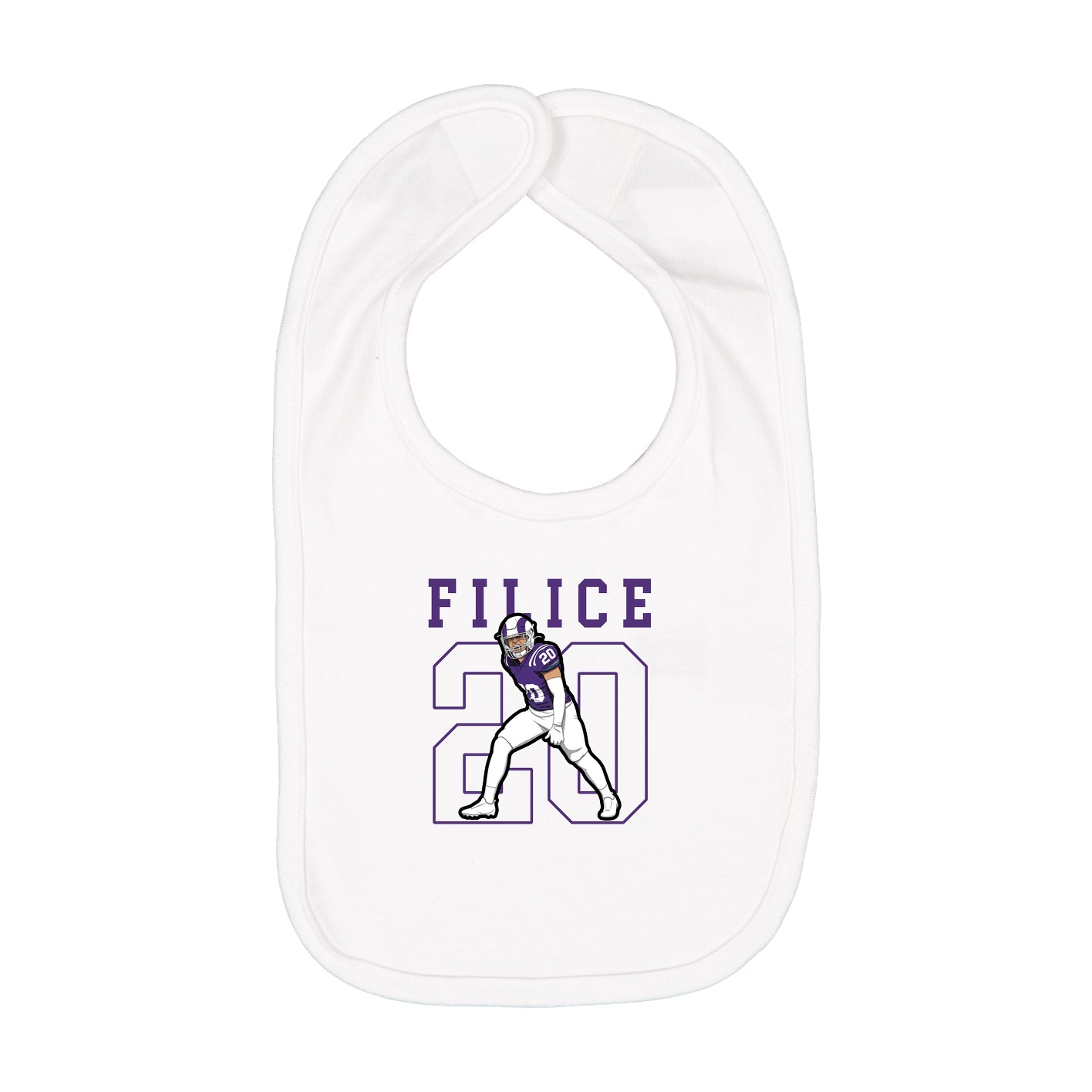 Infant Bib — Shirsey in White