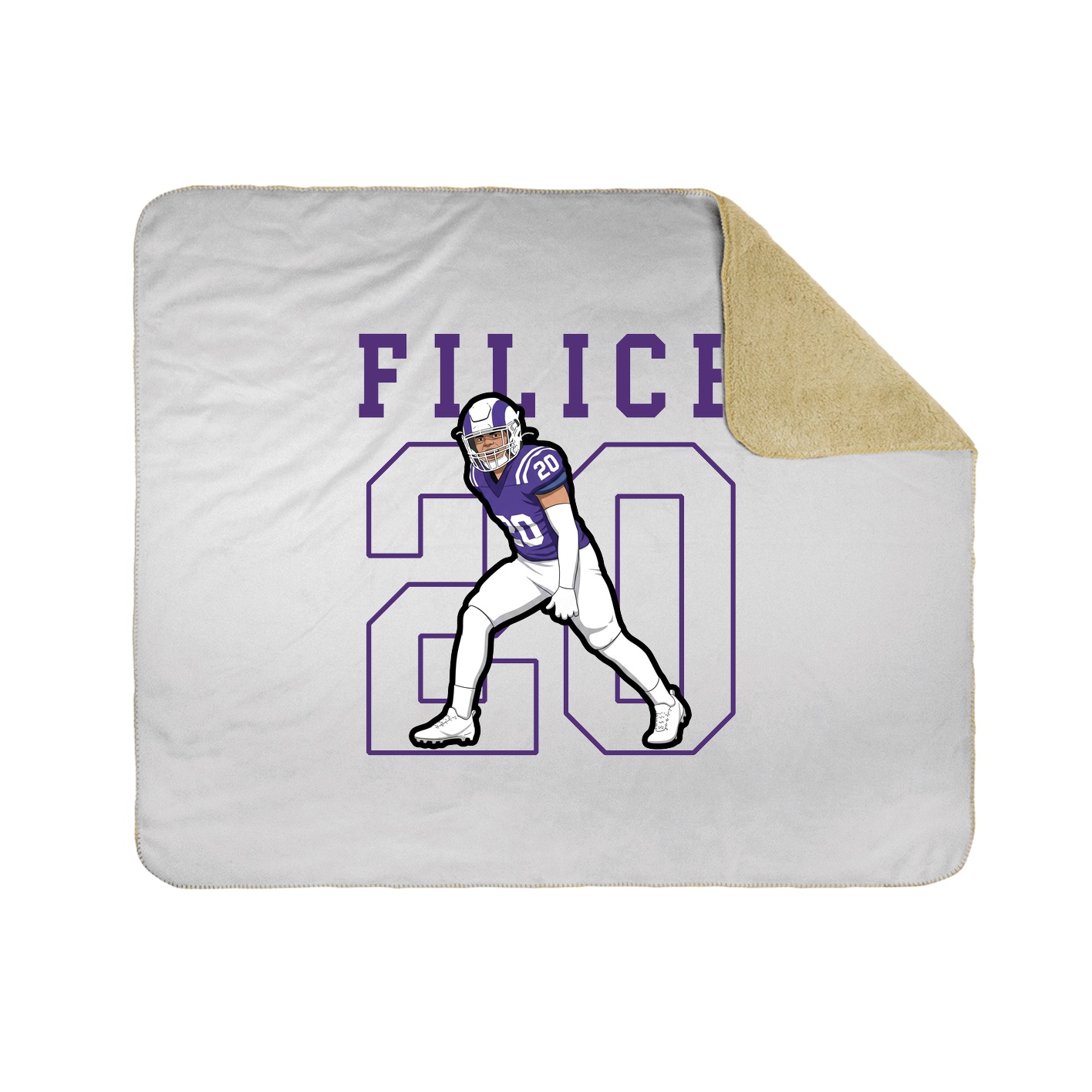 50x60 Sherpa Lined Throw Blanket