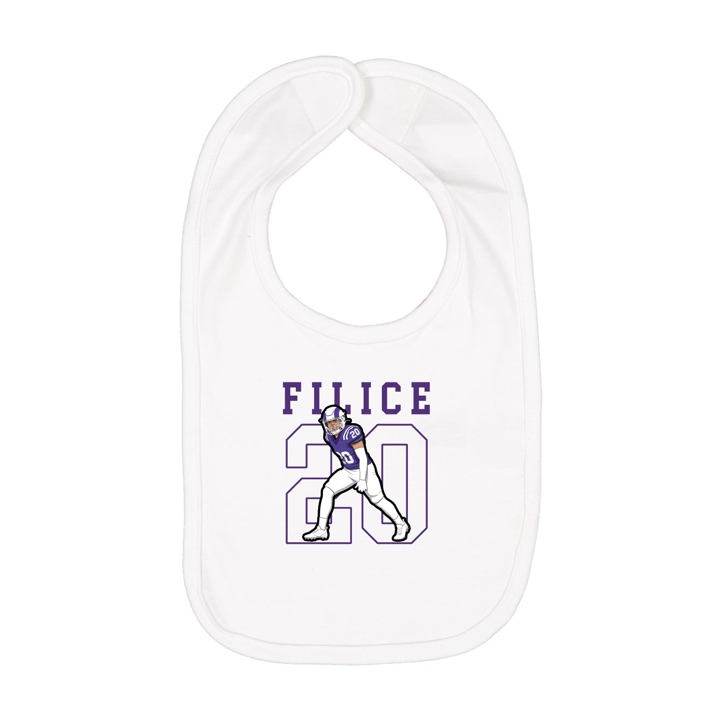 Infant Bib — Shirsey in White