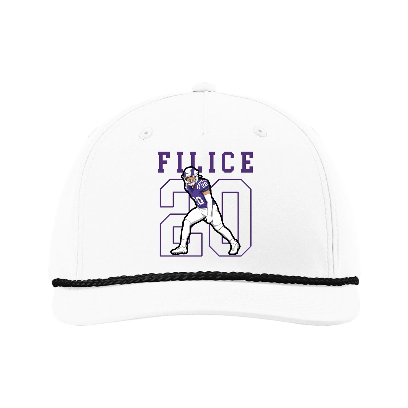 Five-Panel Classic Rope Cap — Shirsey in White