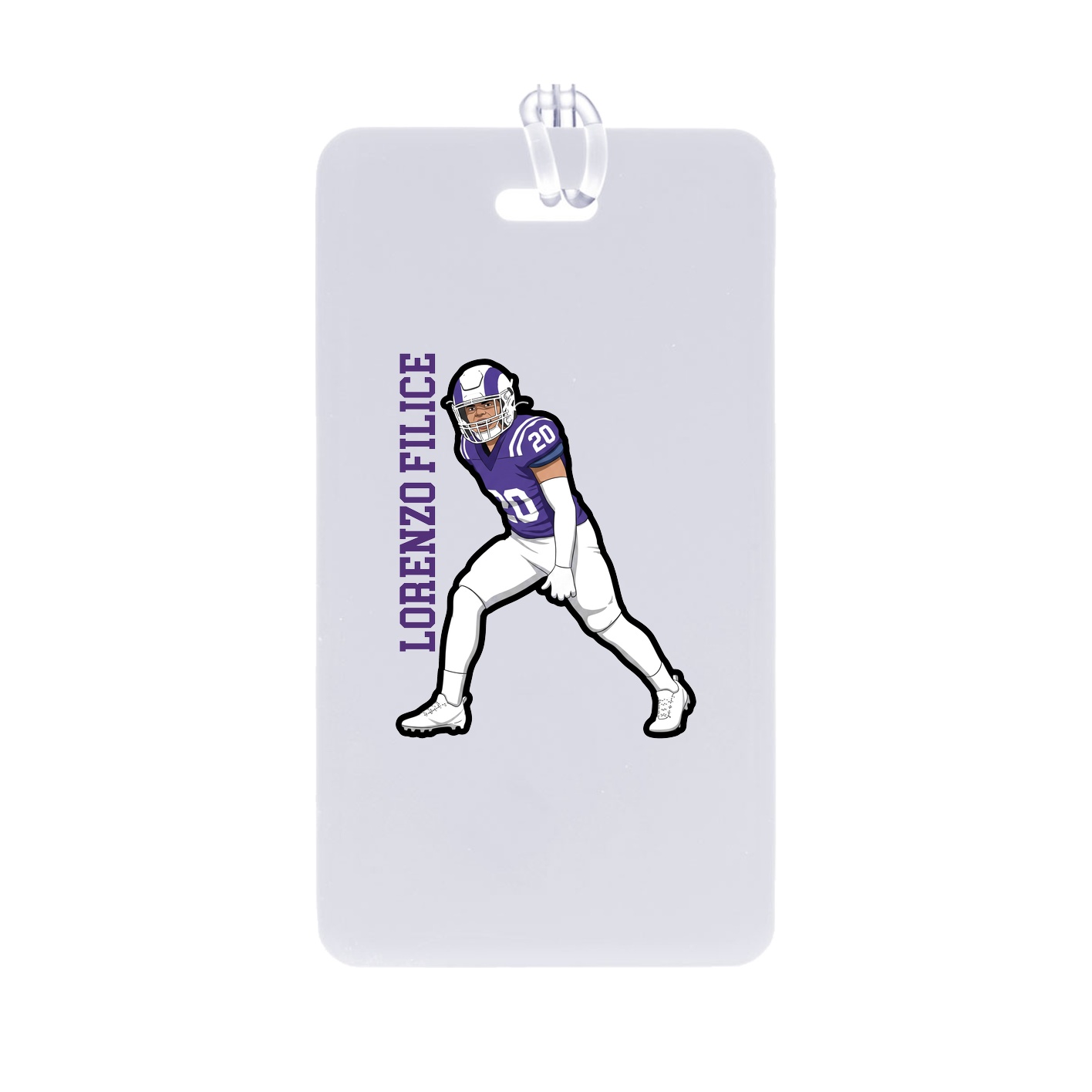 Bag Tag — Name Vertical in Classic
