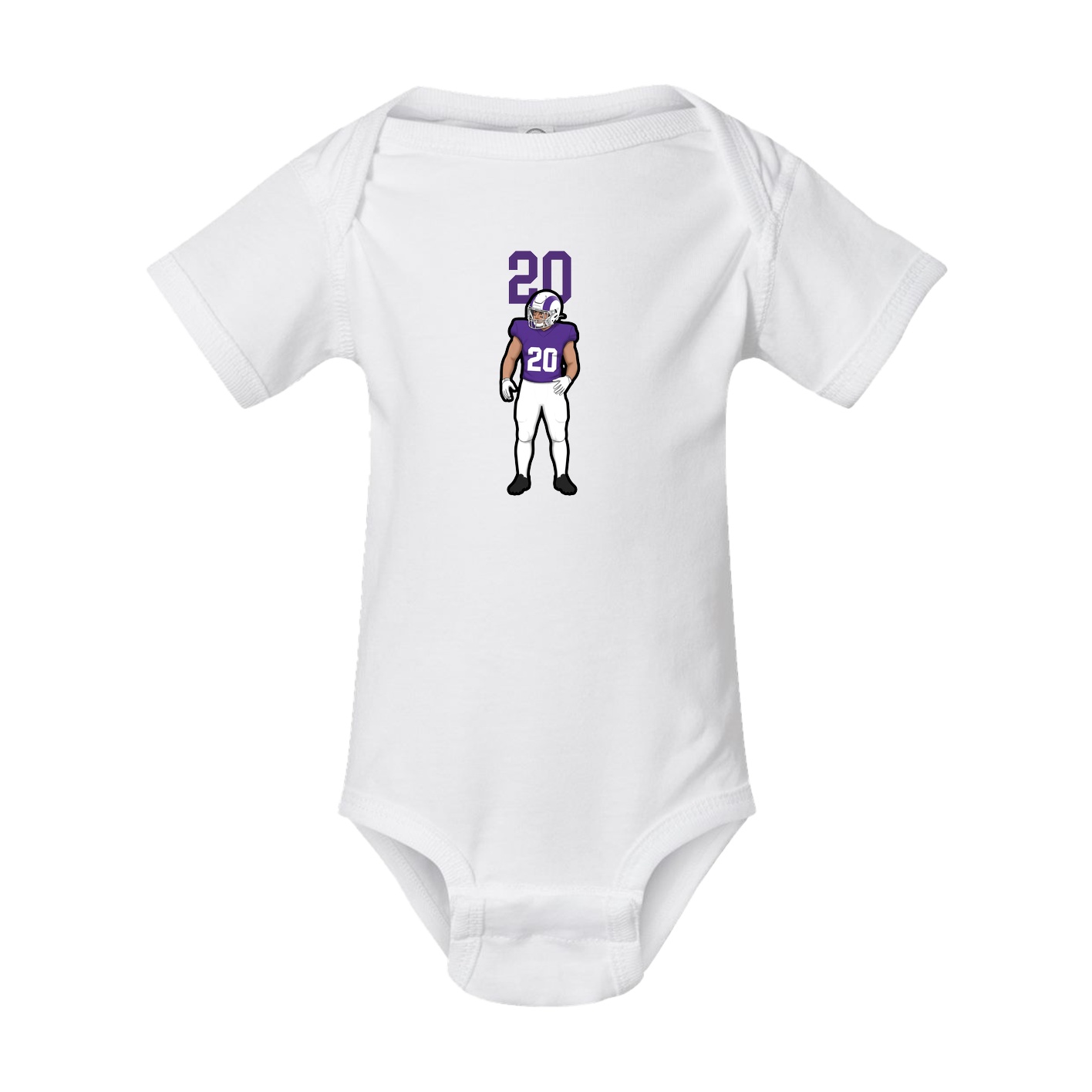 Baby Onesie — Number Top in White