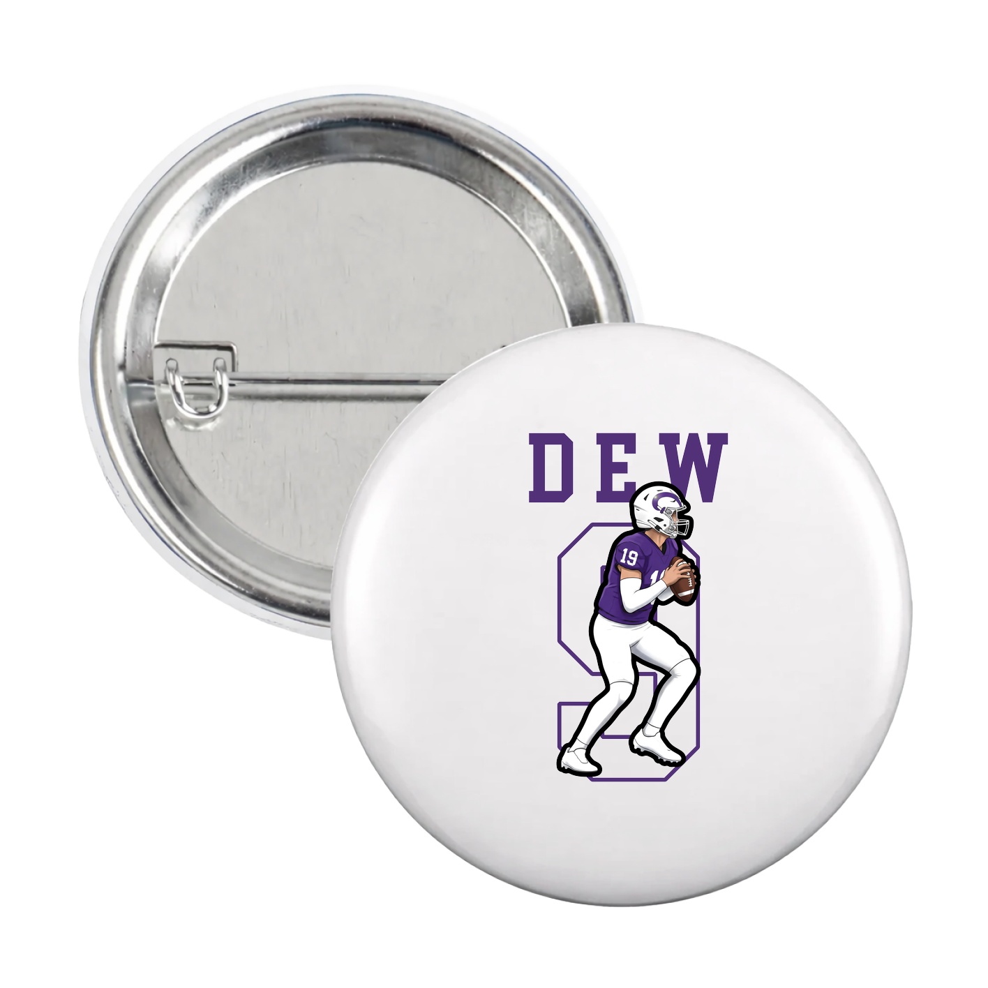 Game Day Button — Shirsey in White